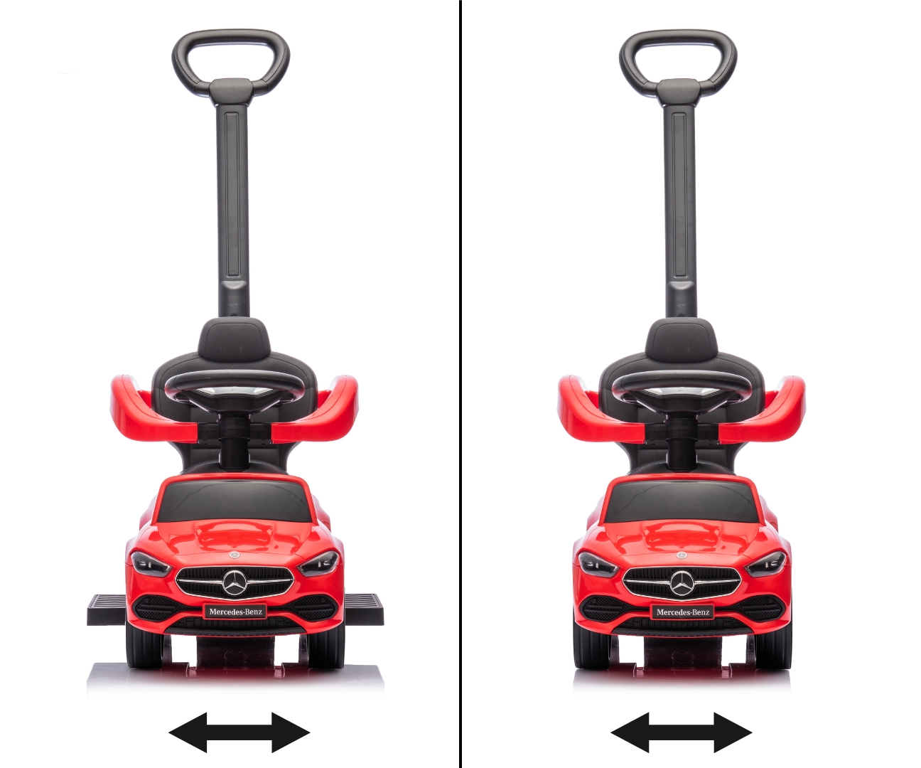 Milly Mally Pojazd z rączką MERCEDES C-Class Deluxe Red — zdjęcie 9