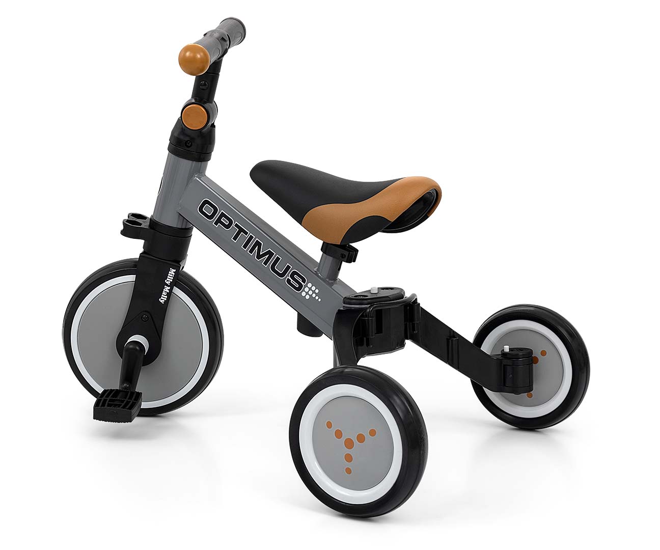Milly Mally Rowerek 3w1 Optimus Grey — zdjęcie 2