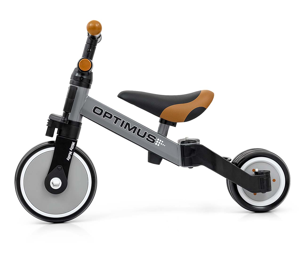 Milly Mally Rowerek 3w1 Optimus Grey — zdjęcie 3