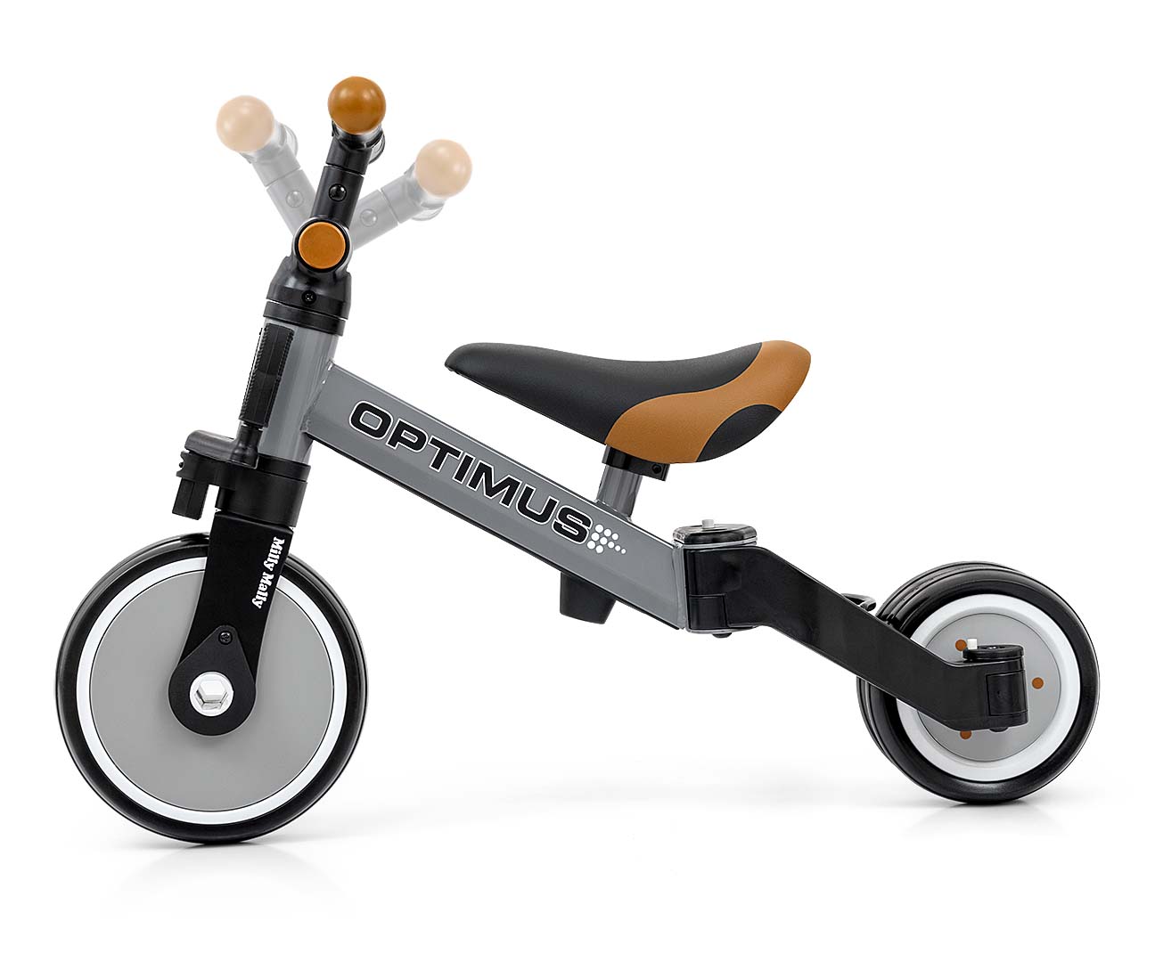Milly Mally Rowerek 3w1 Optimus Grey — zdjęcie 6
