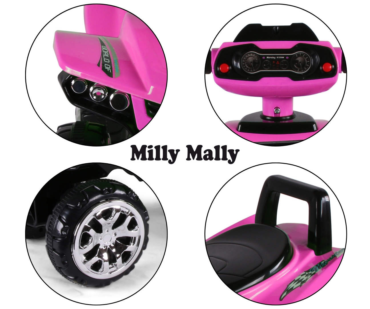 Milly Mally Pojazd Monster Black Pink — zdjęcie 9