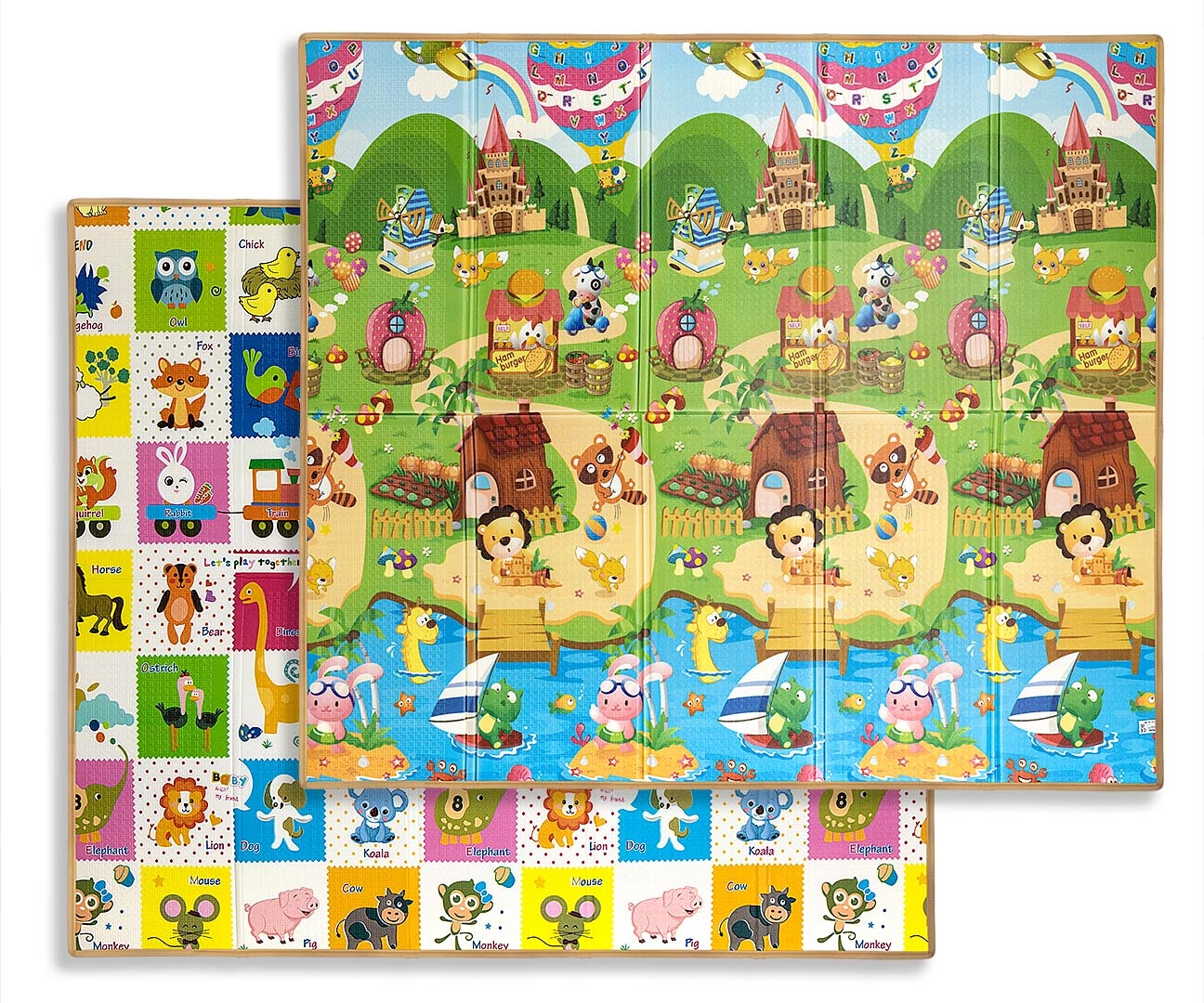 Milly Mally Mata piankowa składana Play Colourful Animals T1