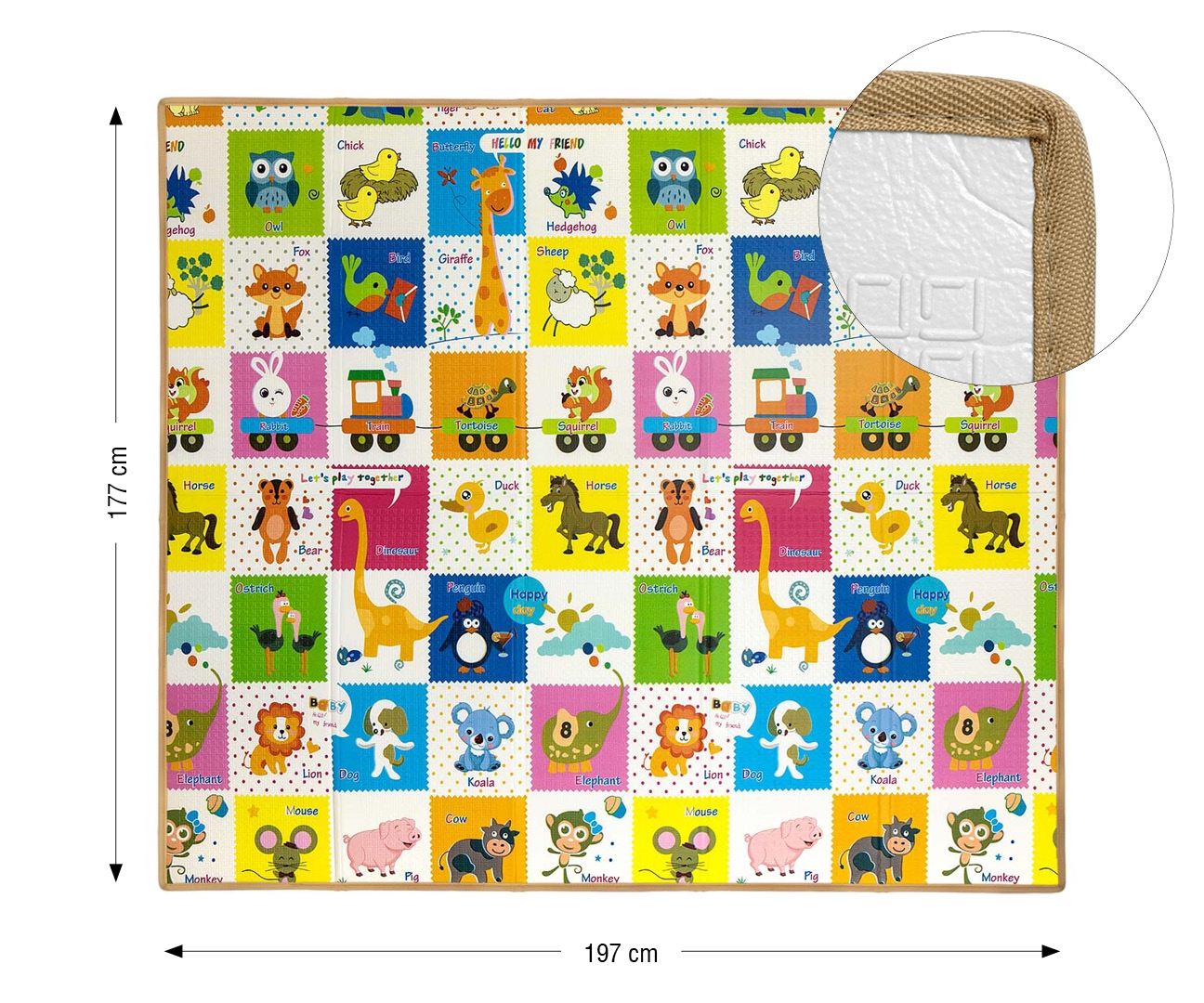 Milly Mally Mata piankowa składana Play Colourful Animals T1 — zdjęcie 5