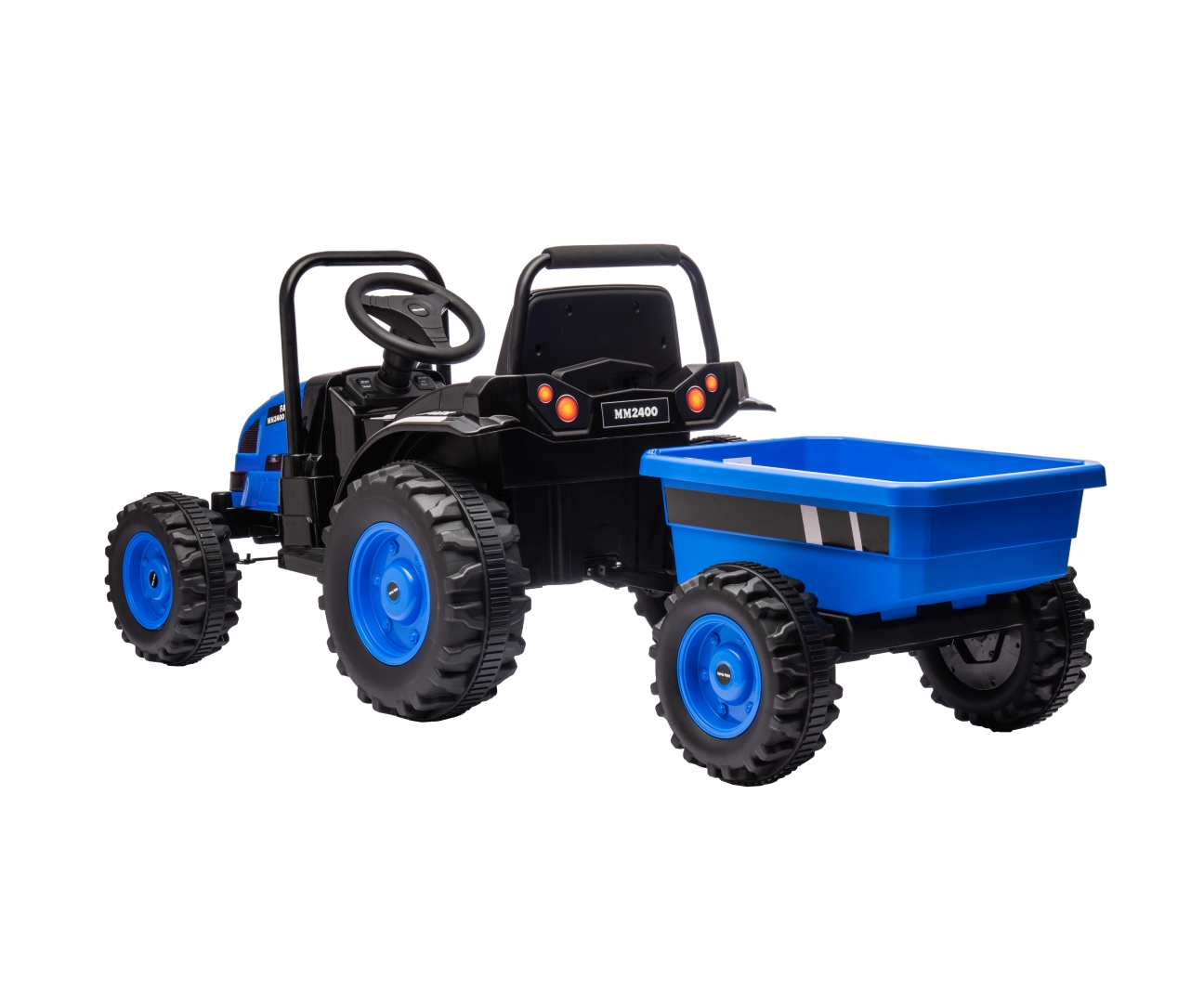 Milly Mally Pojazd na akumulator Traktor z przyczepą Farmer Blue — zdjęcie 4