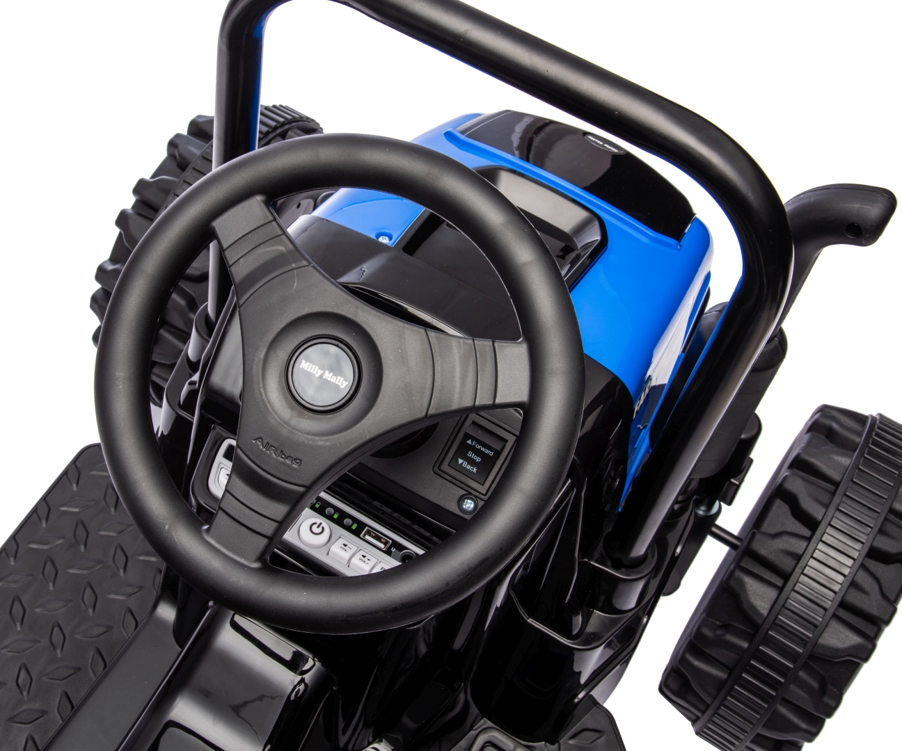 Milly Mally Pojazd na akumulator Traktor z przyczepą Farmer Blue — zdjęcie 10