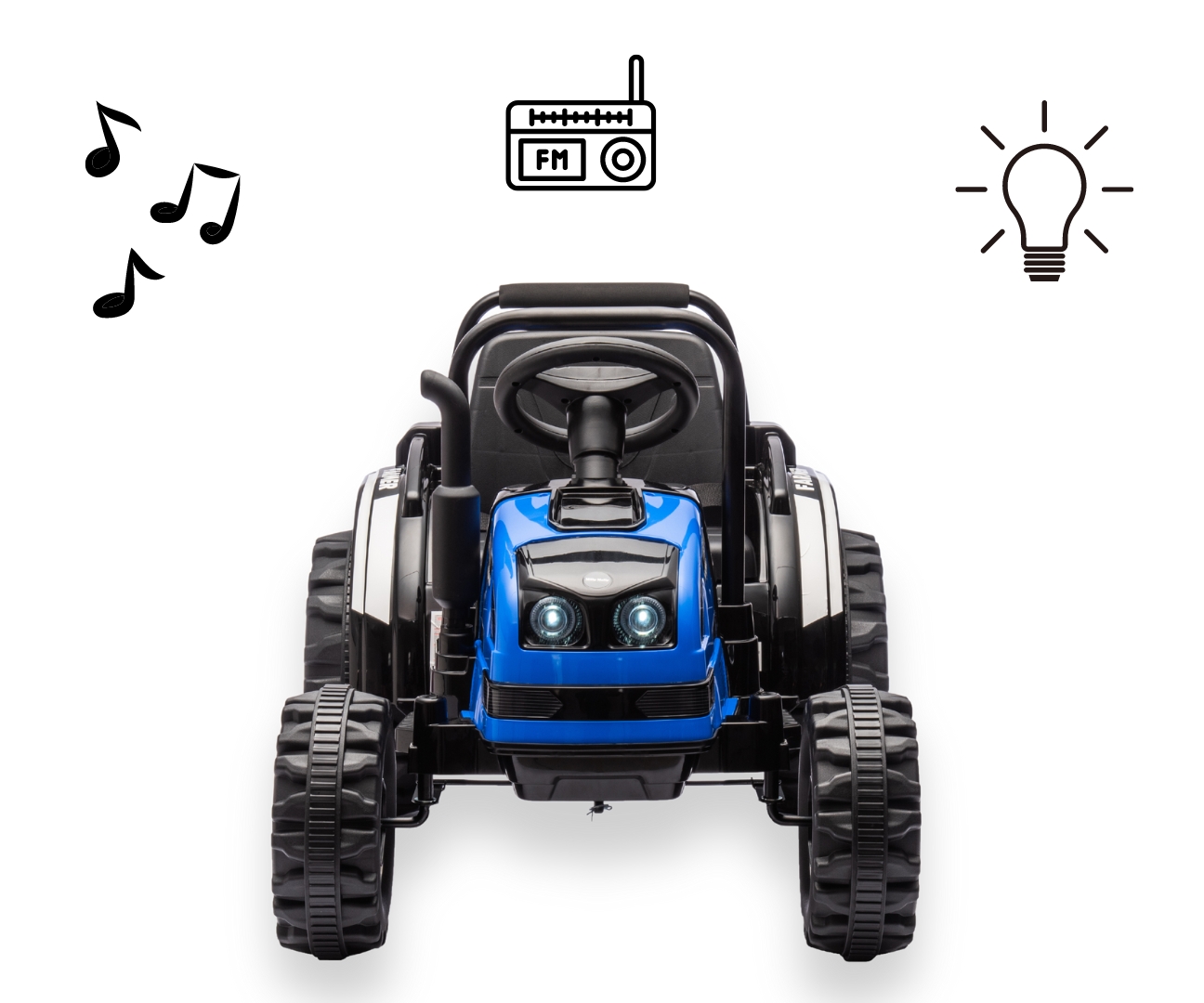 Milly Mally Pojazd na akumulator Traktor z przyczepą Farmer Blue — zdjęcie 13