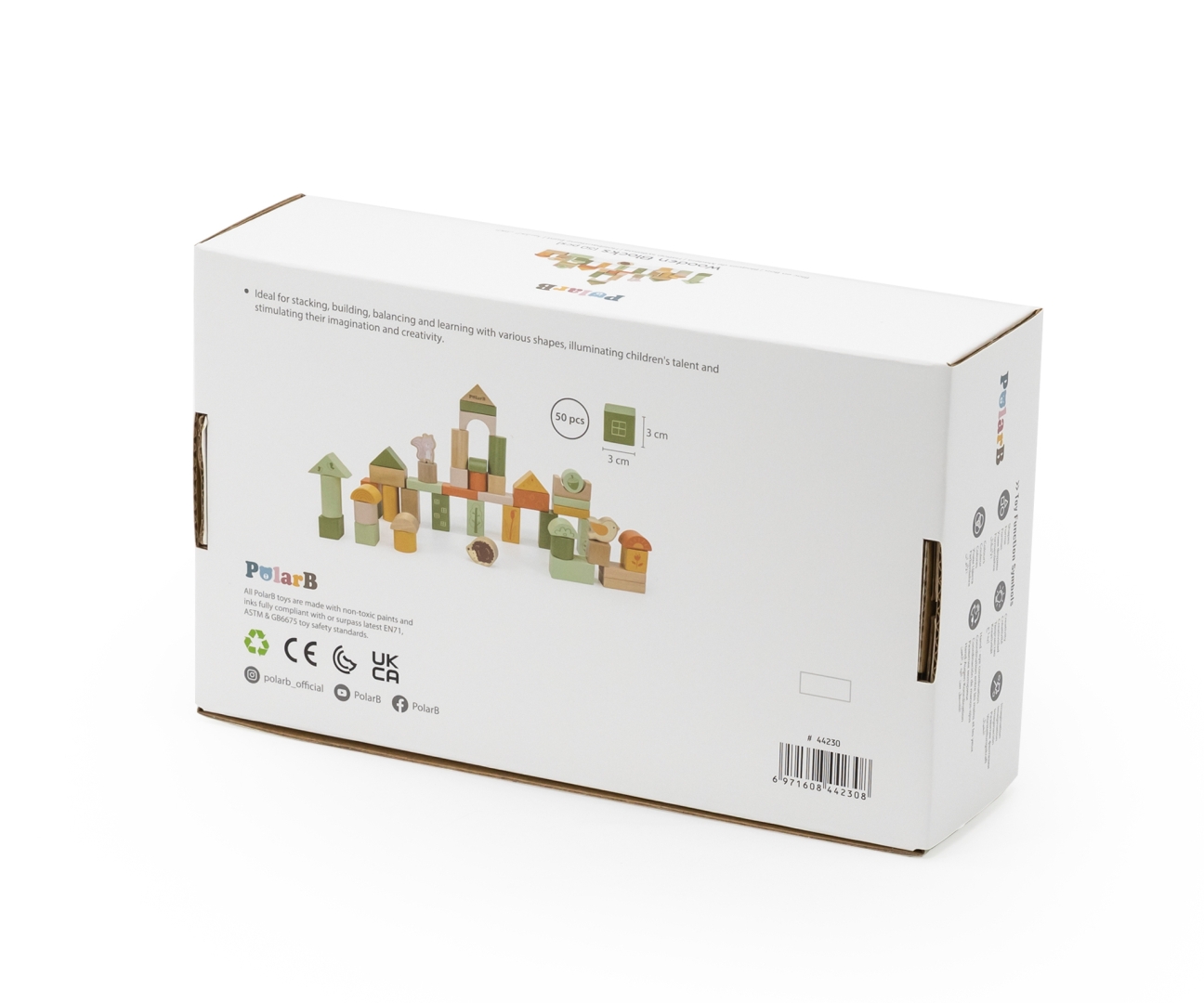 Viga 44230 PolarB Drewniane klocki 50 elementów — zdjęcie 8
