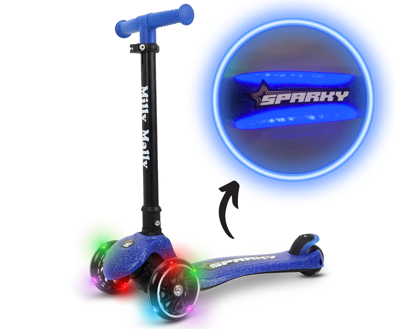 Milly Mally Scooter Sparky Blue