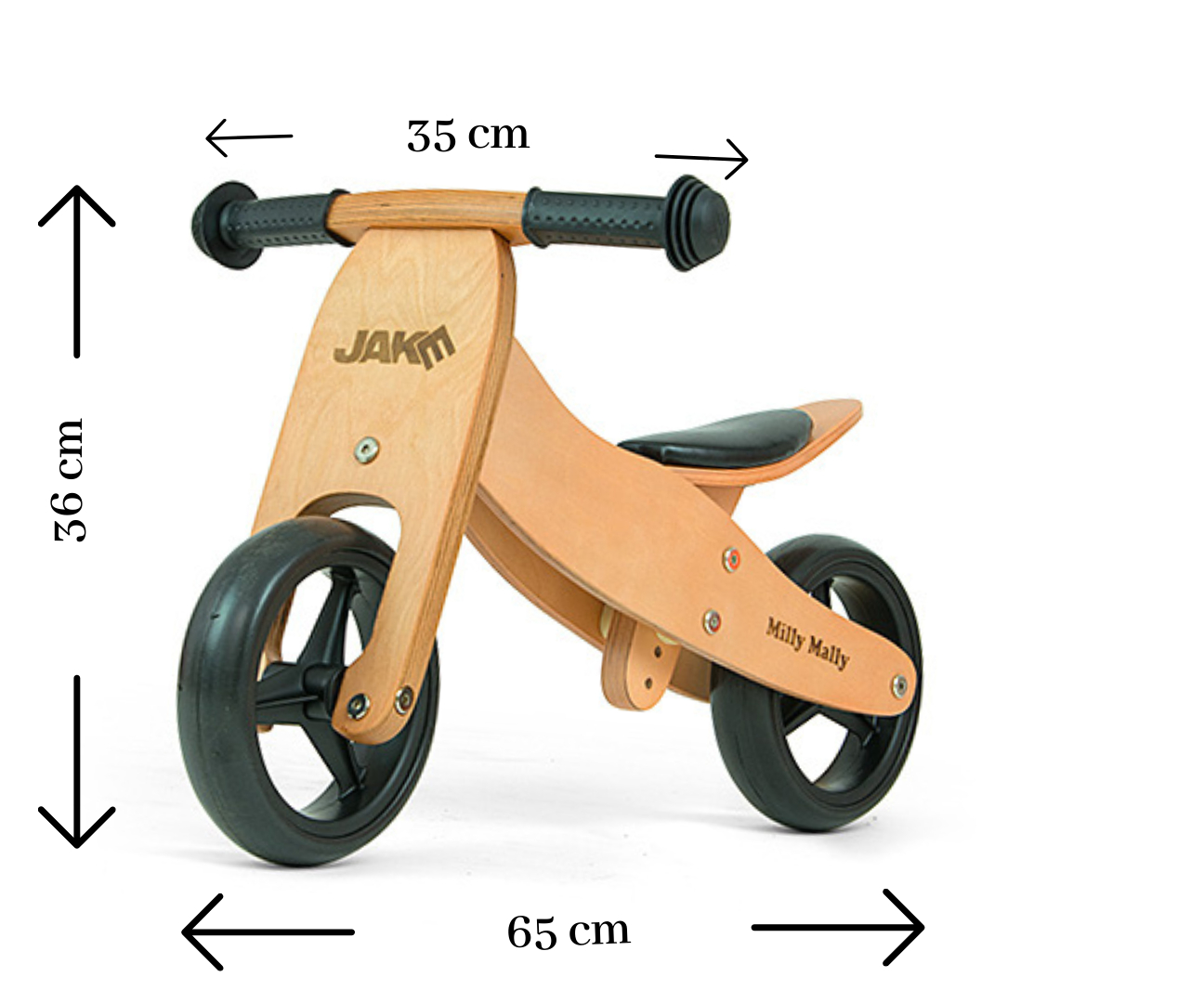 Milly Mally Pojazd Jake 2w1 Natural — zdjęcie 4