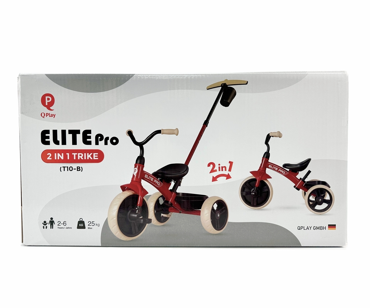 ND18_5903 Qplay Rowerek Trojkolowy Elite Pro Red
