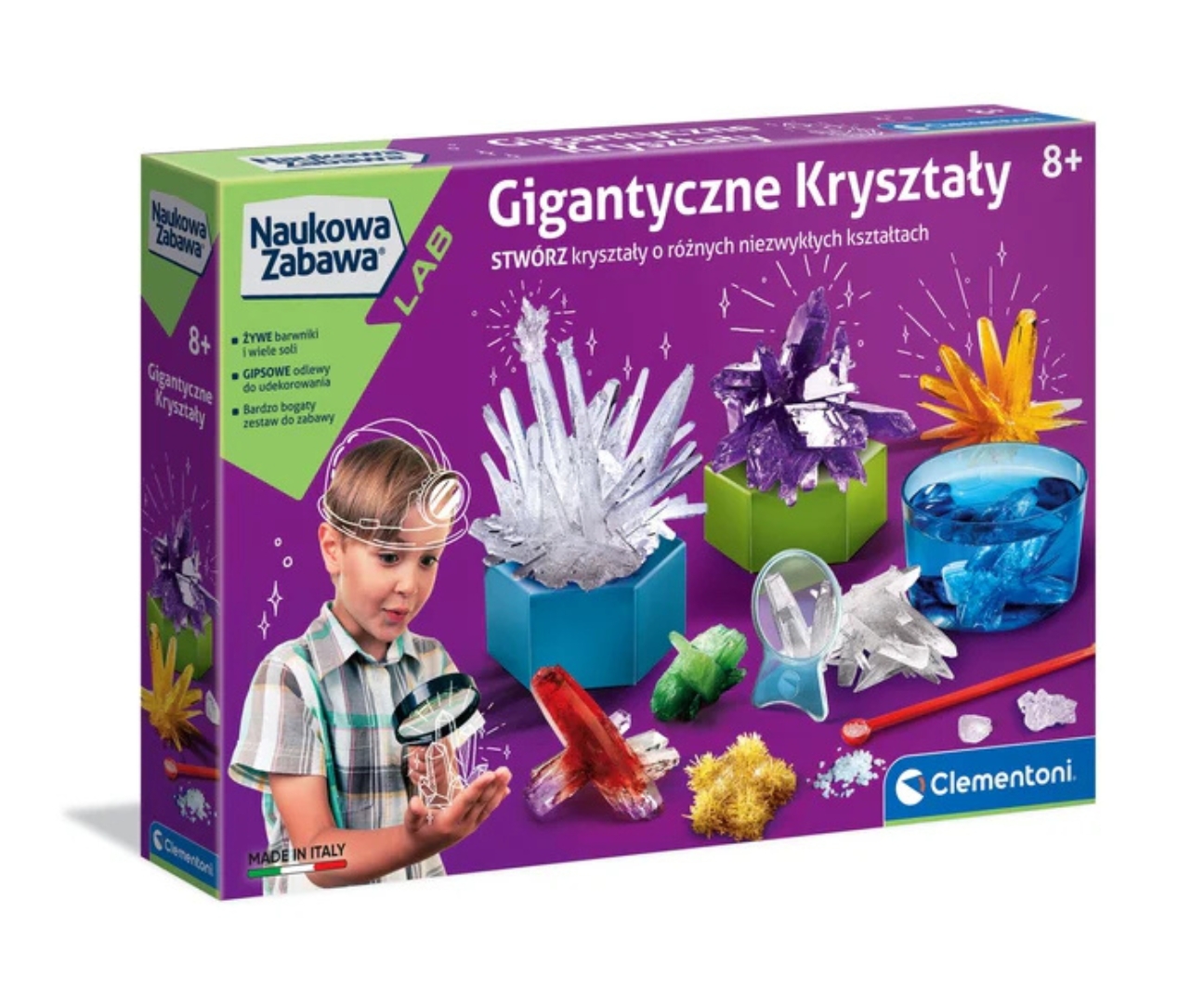 Clementoni Naukowa Zabawa Lab 50106 Gigantyczne Kryształy