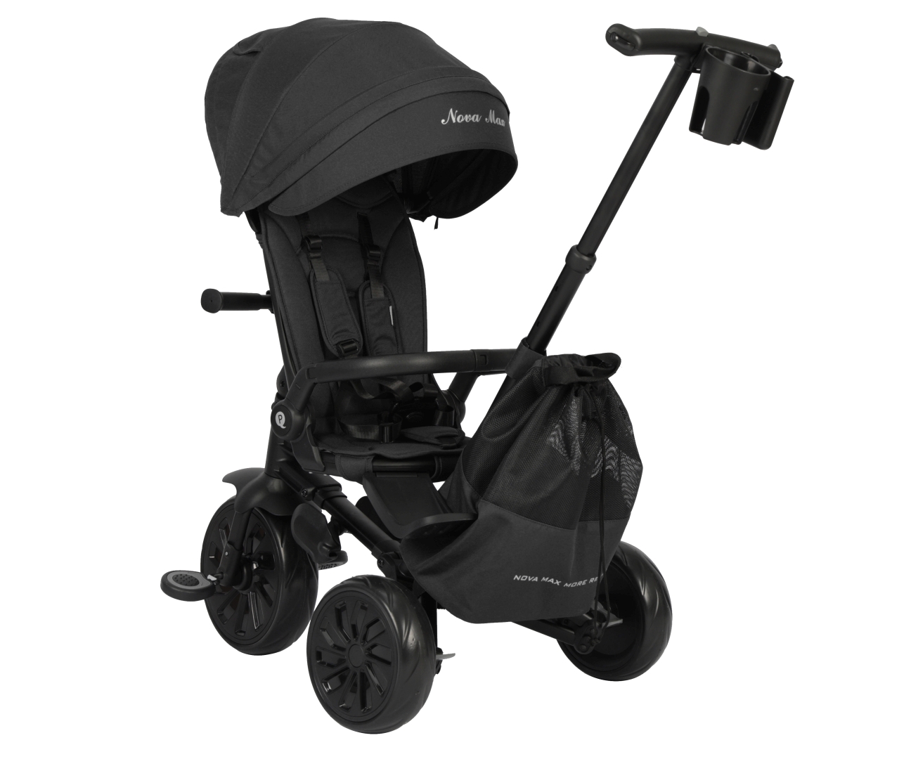 Qplay Rowerek Trójkołowy Nova Max Black — zdjęcie 2