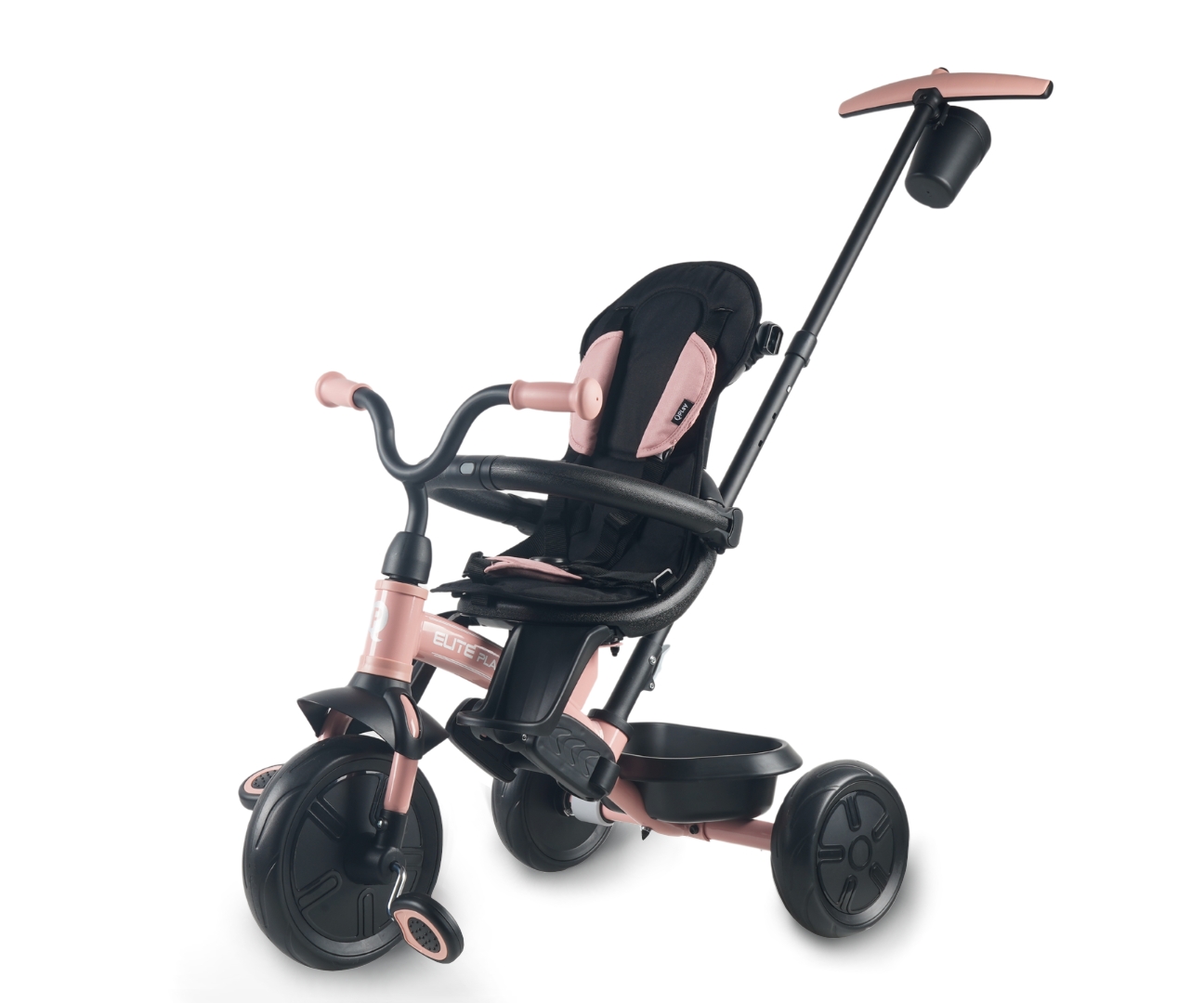 Qplay Rowerek Trójkołowy Elite Platinum Pink — zdjęcie 4