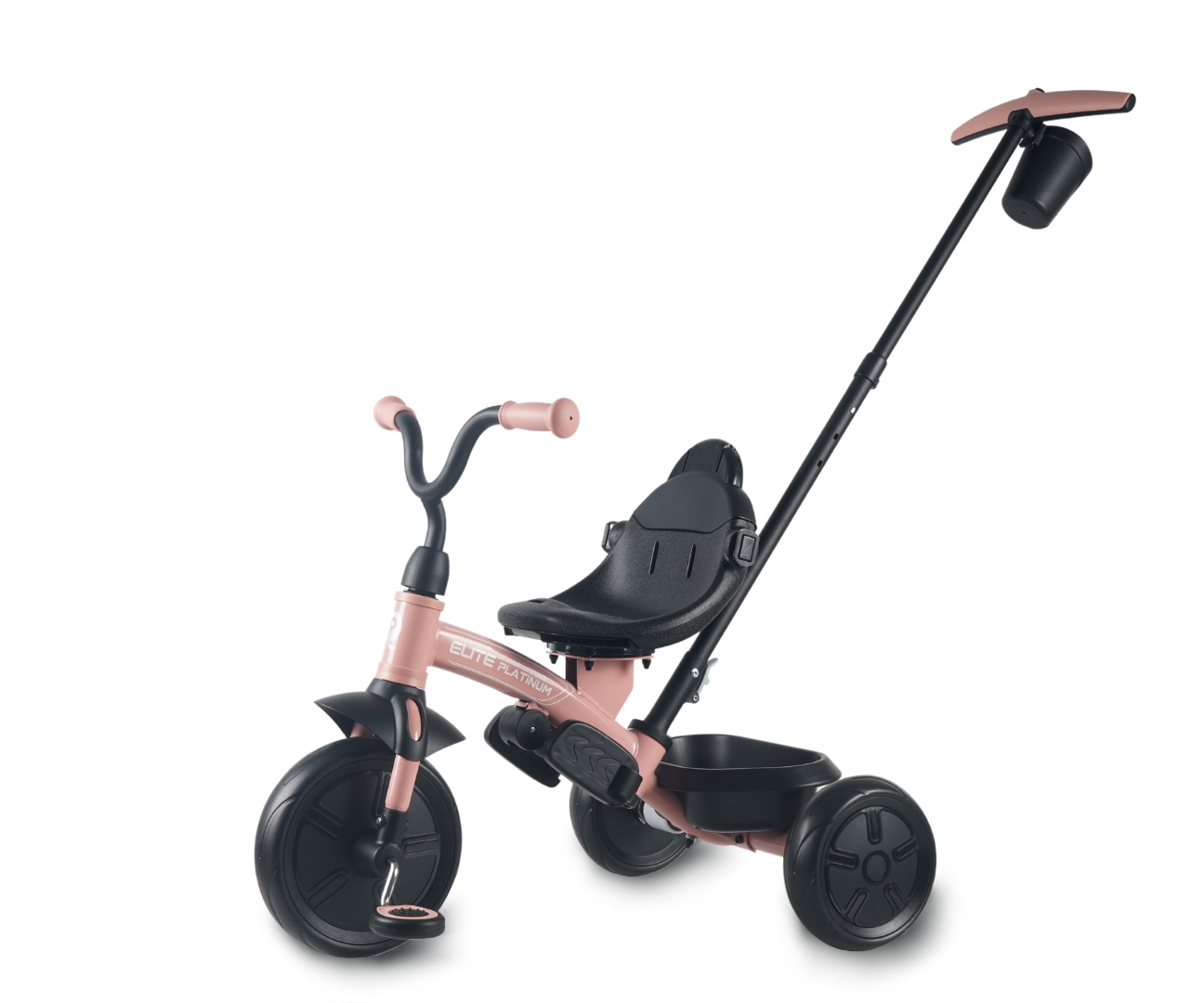 Qplay Rowerek Trójkołowy Elite Platinum Pink — zdjęcie 5