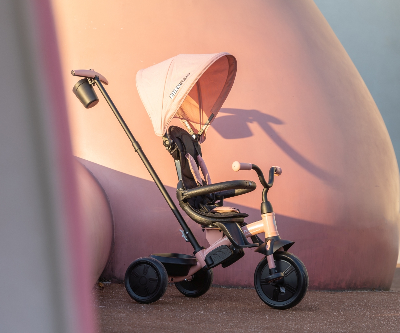 Qplay Rowerek Trójkołowy Elite Platinum Pink — zdjęcie 9