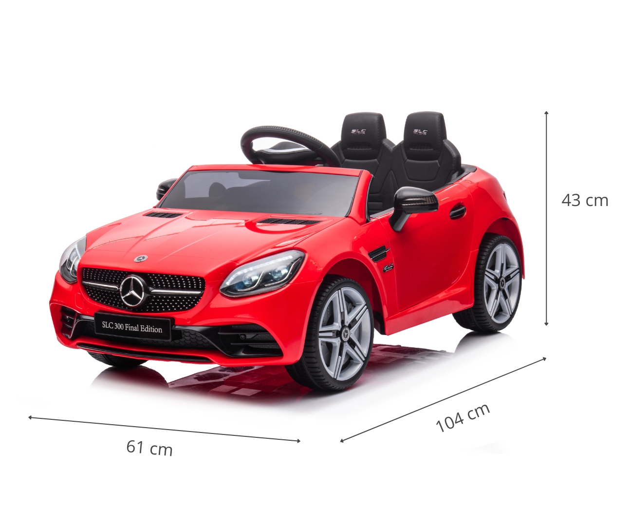 Milly Mally Pojazd na akumulator Mercedes-Benz SLC Red — zdjęcie 14