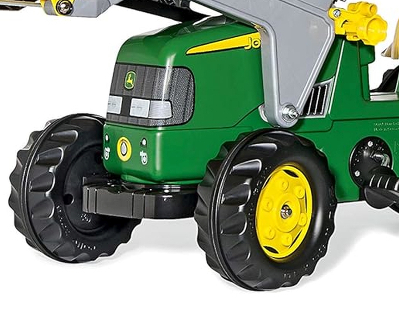 Rolly Toys 811496 Traktor Rolly Junior John Deere z łyżką i przyczepą — zdjęcie 6