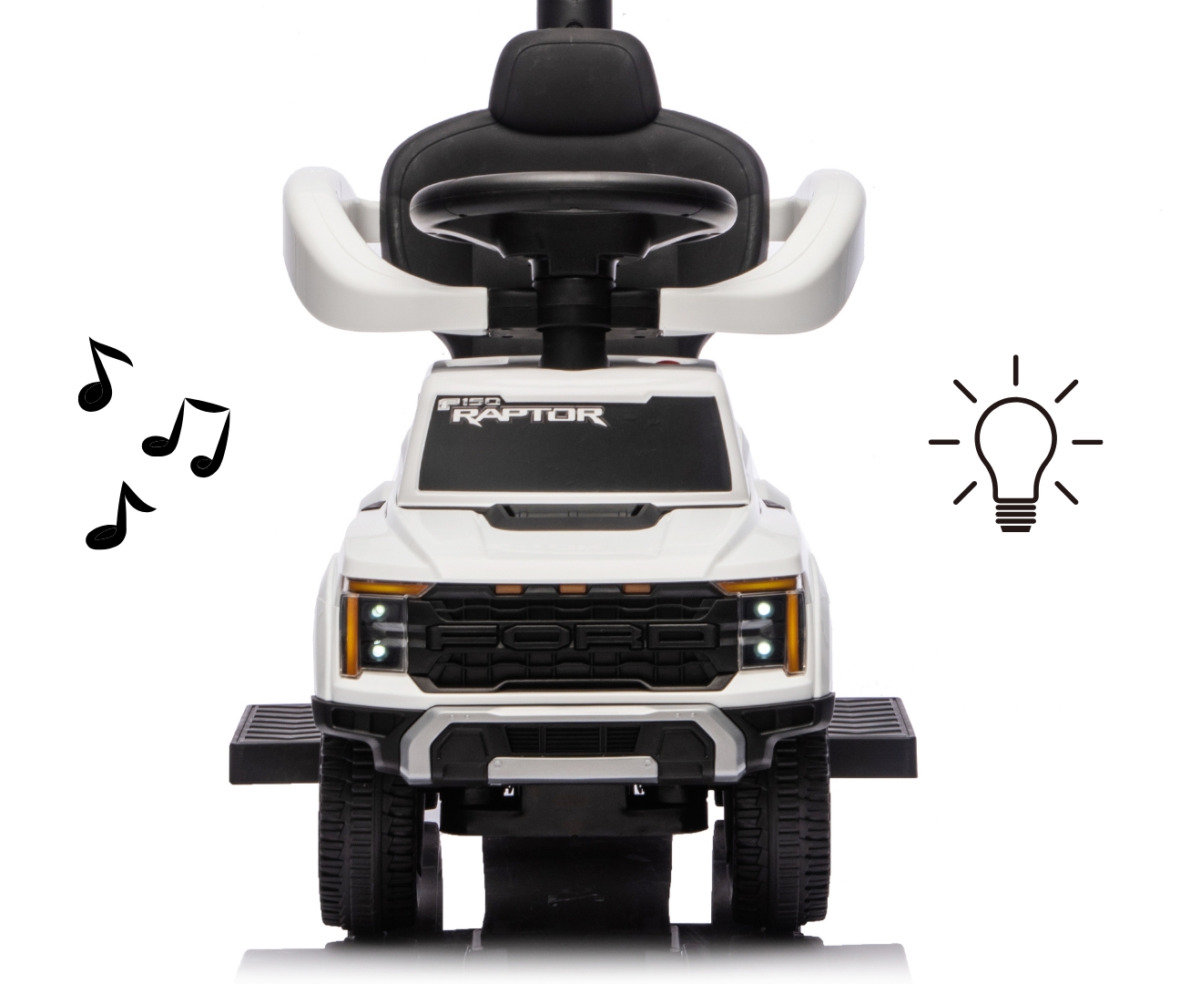 Milly Mally Pojazd z rączką Ford F-150 3w1 White — zdjęcie 14