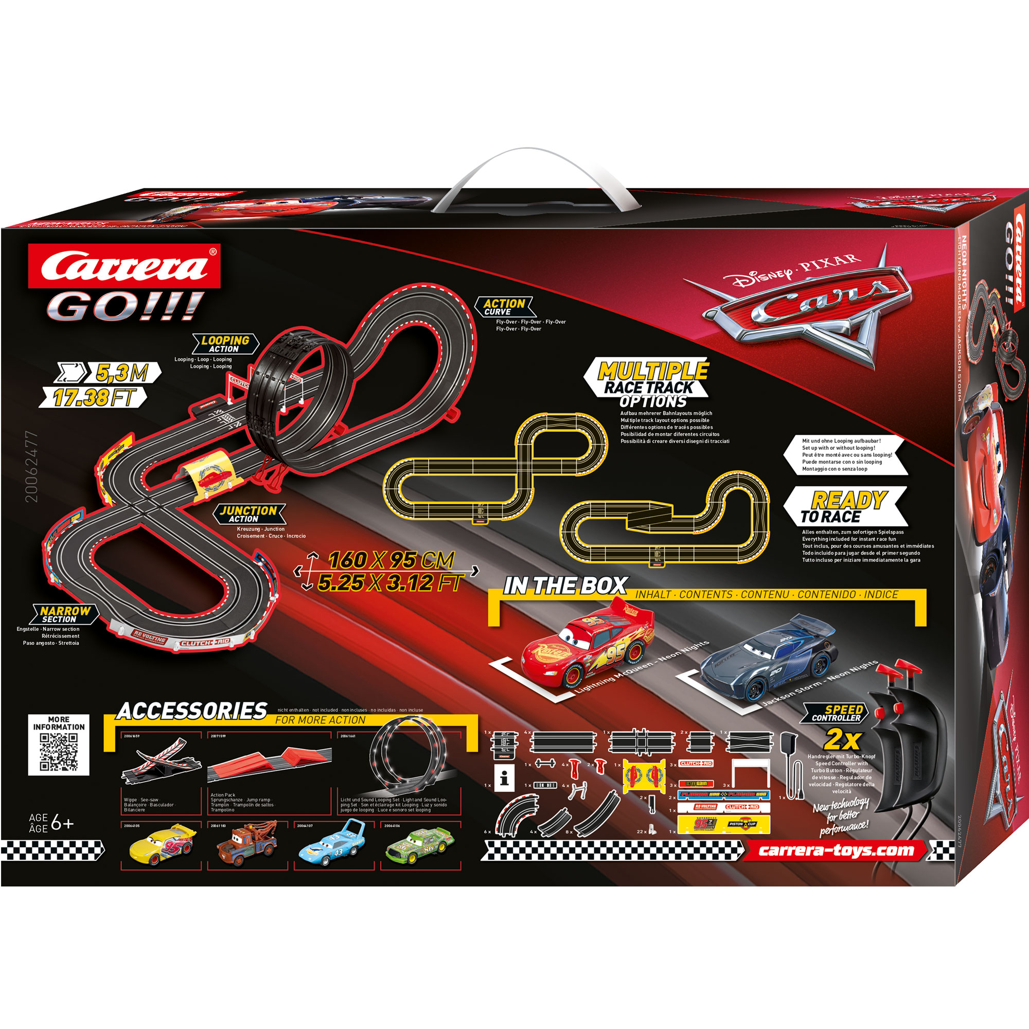 Carrera Go 20062477 Cars - Neon Nights 5,3m — zdjęcie 3