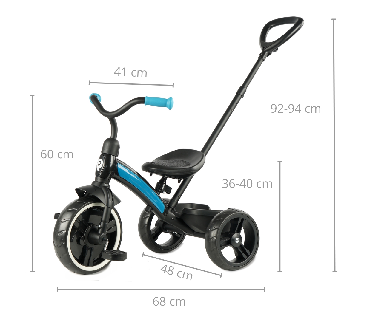 Qplay Rowerek Trójkołowy Elite Plus New Blue — zdjęcie 12