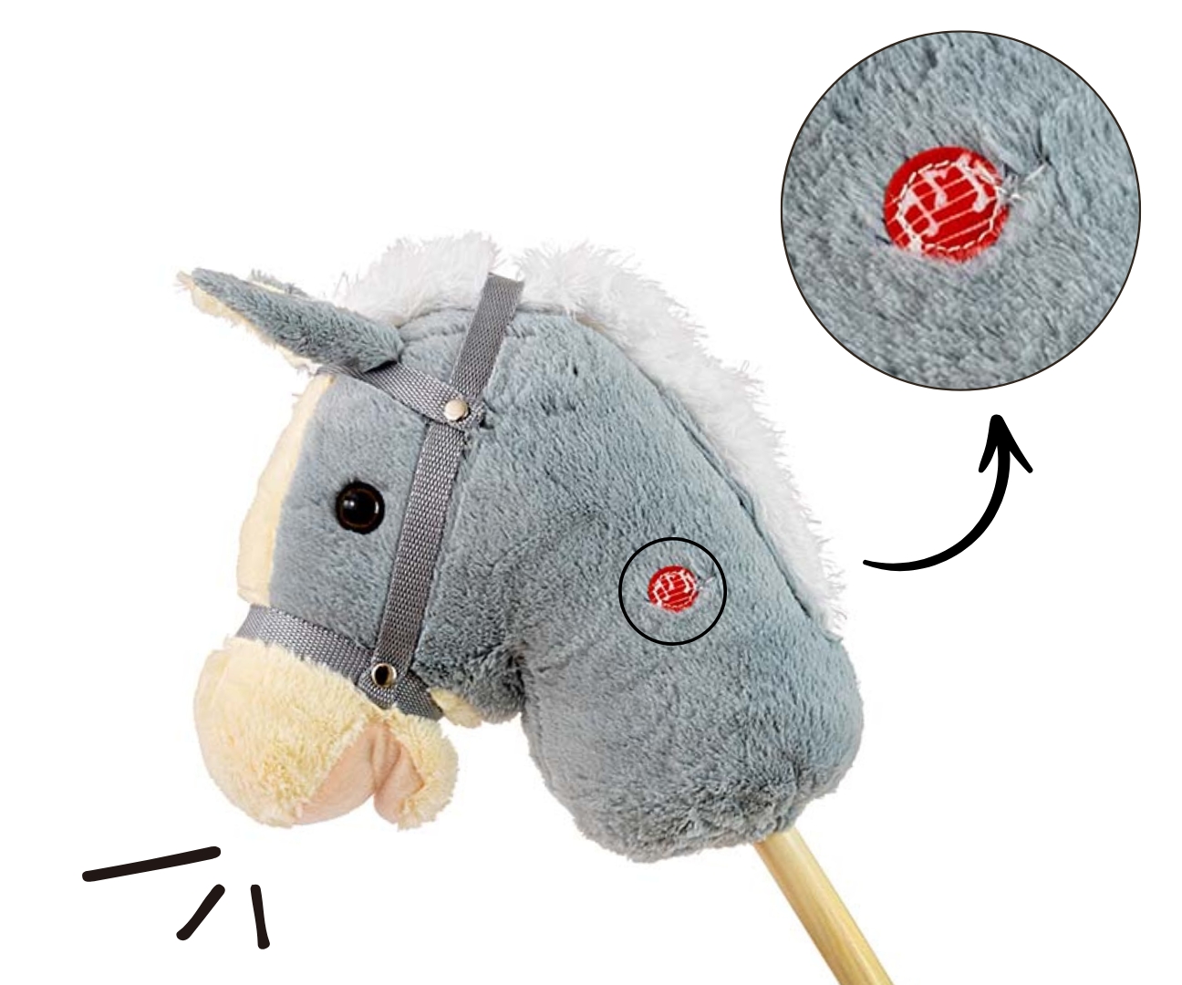 Milly Mally Hobby Koń na Kiju Grey — zdjęcie 5