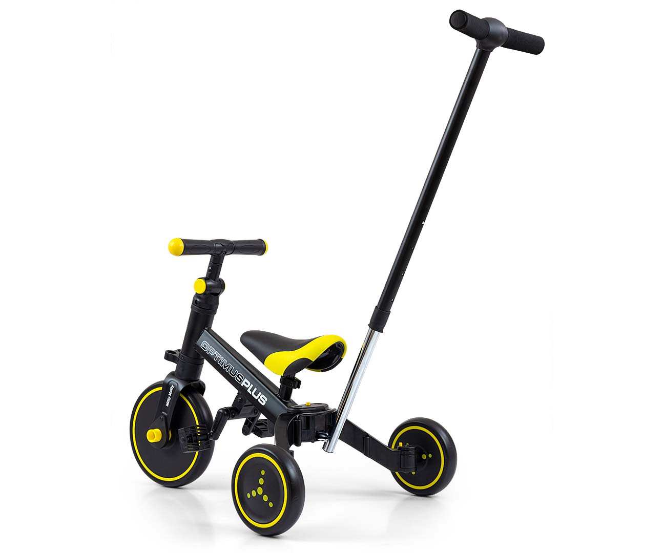 Milly Mally Rowerek 4w1 Optimus Plus Black — zdjęcie 2