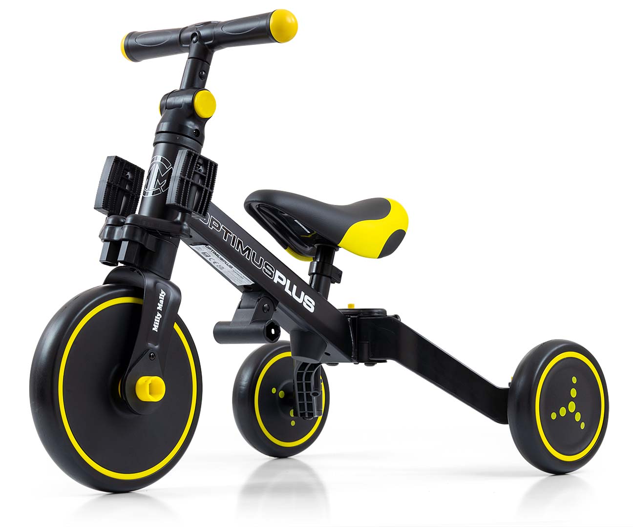 Milly Mally Rowerek 4w1 Optimus Plus Black — zdjęcie 4