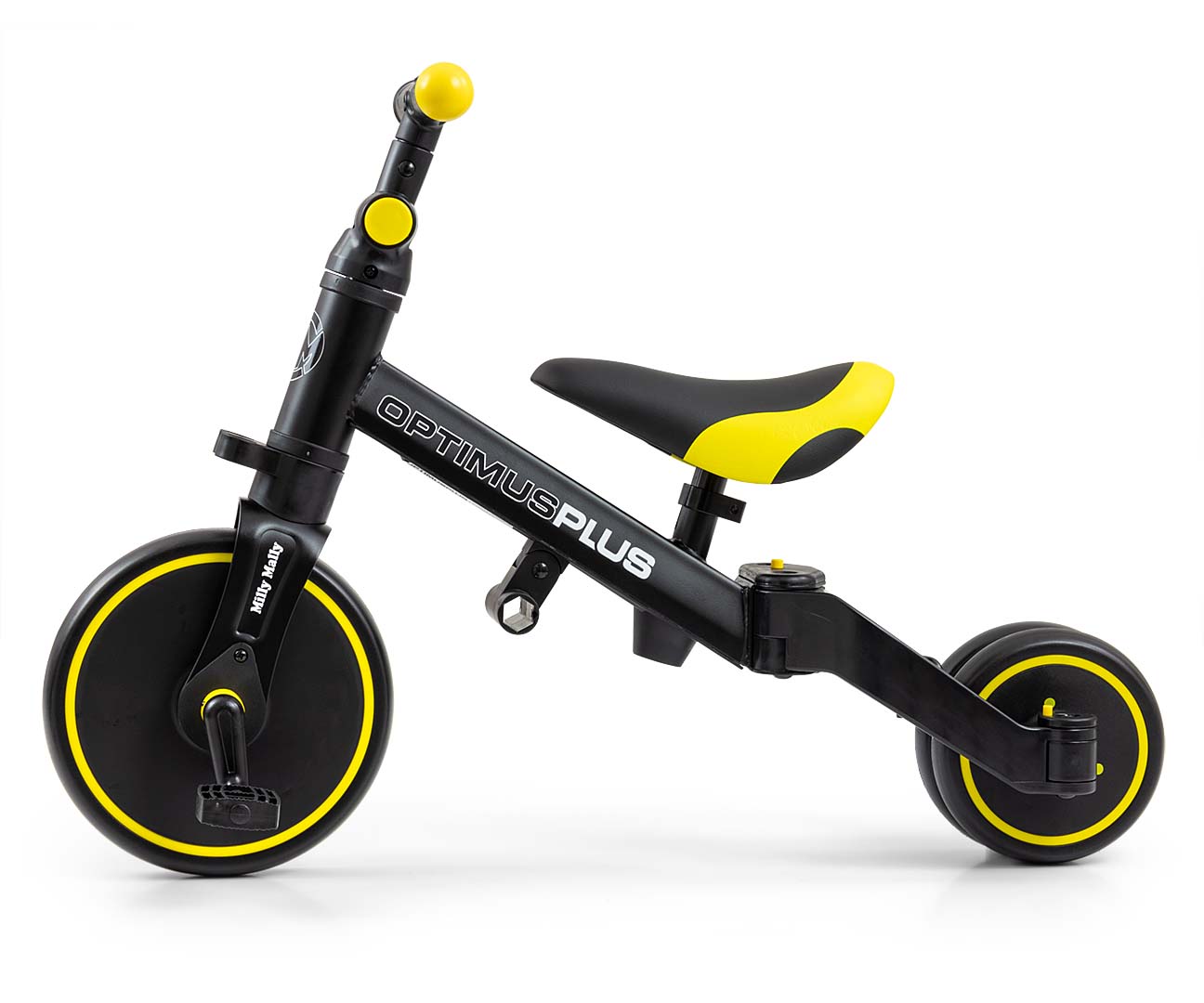 Milly Mally Rowerek 4w1 Optimus Plus Black — zdjęcie 7