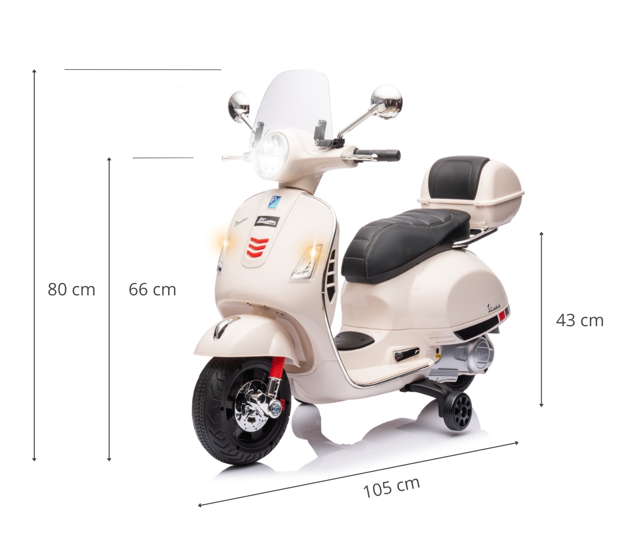 Milly Mally Pojazd na akumulator Vespa GTS Super White — zdjęcie 15