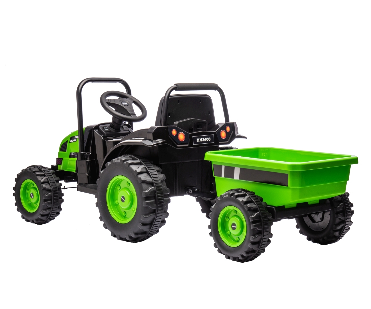 Milly Mally Pojazd na akumulator Traktor z przyczepą Farmer Green — zdjęcie 4
