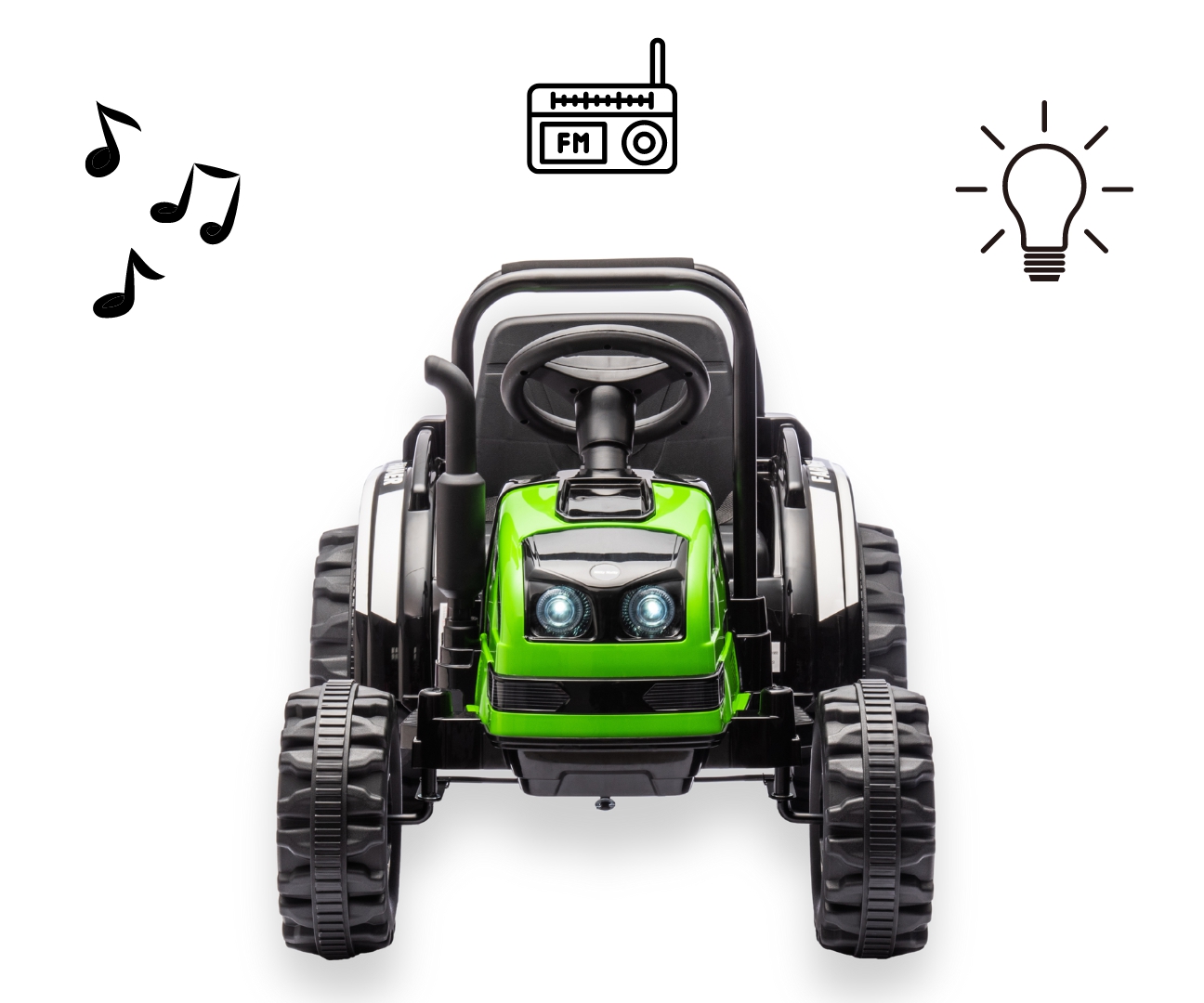 Milly Mally Pojazd na akumulator Traktor z przyczepą Farmer Green — zdjęcie 14