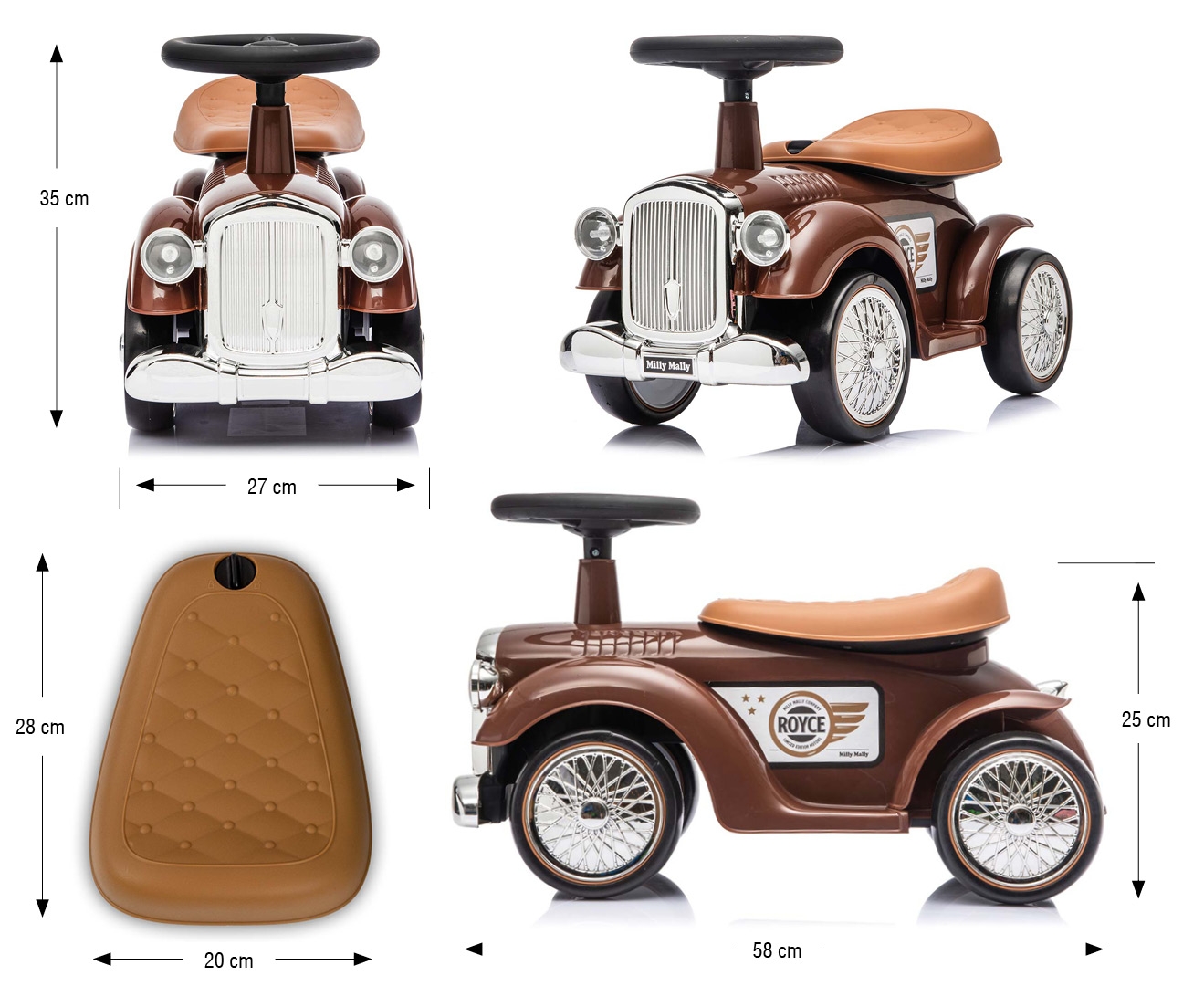 Milly Mally Pojazd Royce Choco — zdjęcie 13