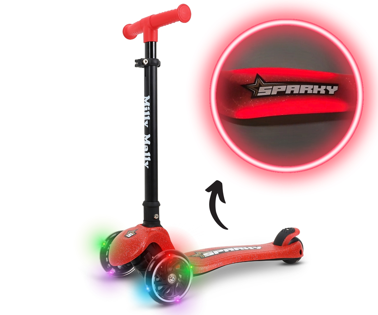 Milly Mally Scooter Sparky Red