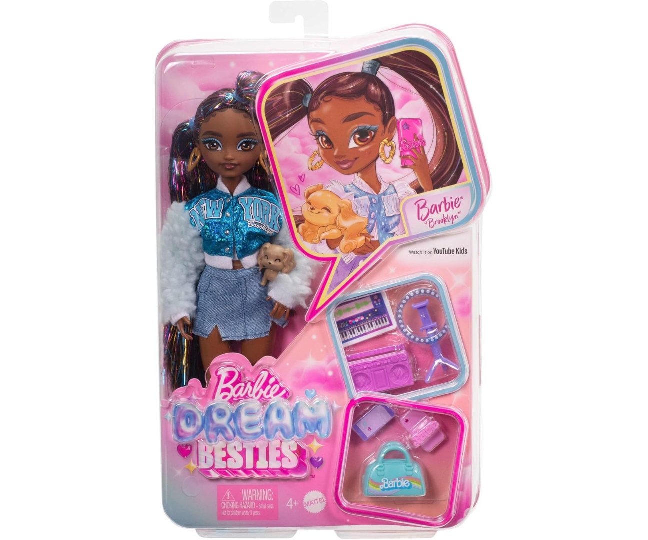 Mattel HYC22 Barbie Dream  Besties Lalka Modowa Brooklyn — zdjęcie 5
