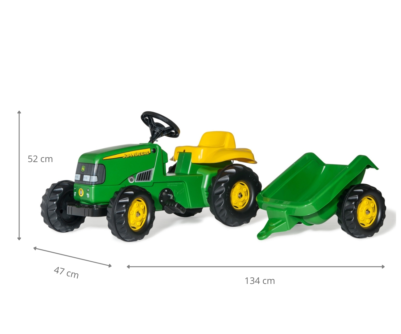 Rolly Toys 012190 Traktor Rolly Kid John Deere z przyczepą — zdjęcie 9