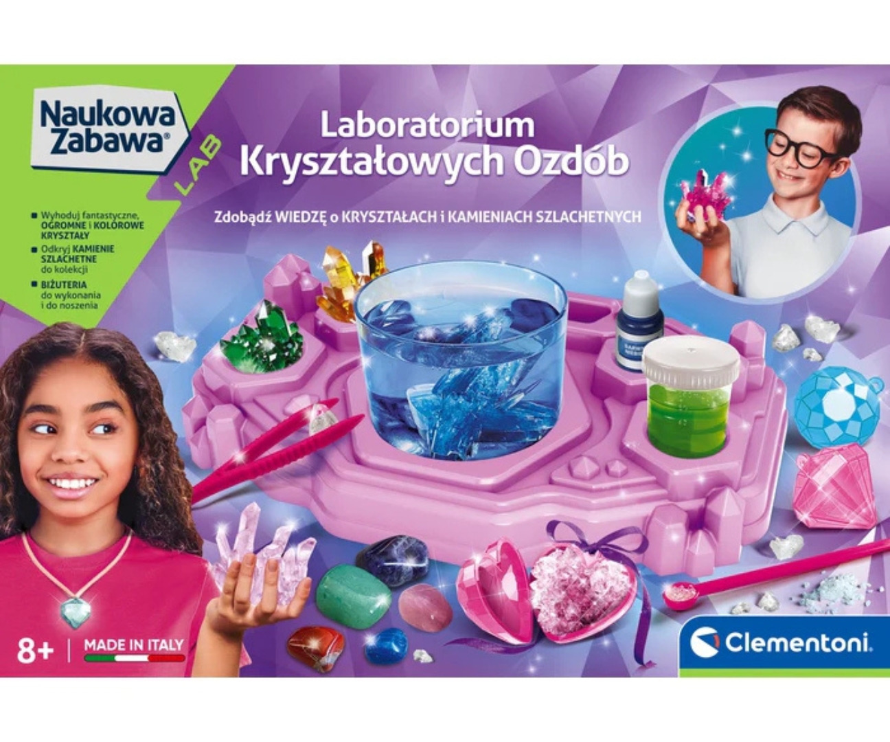 Clementoni 50398 Naukowa Zabawa Lab Laboratorium Kryształów Ozdobnych — zdjęcie 3