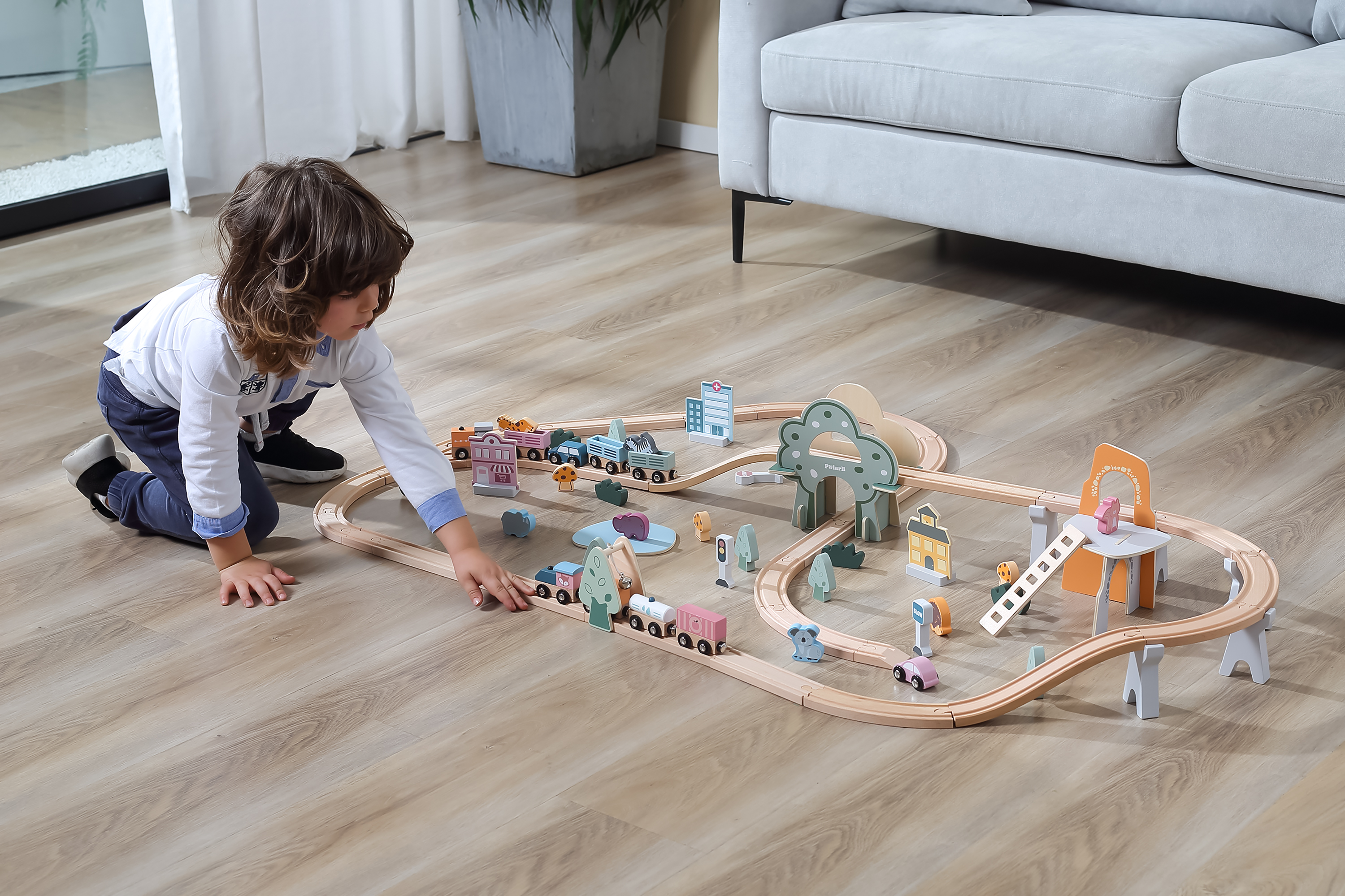 Viga 44067 PolarB Pociąg zestaw 92 elementów — zdjęcie 5