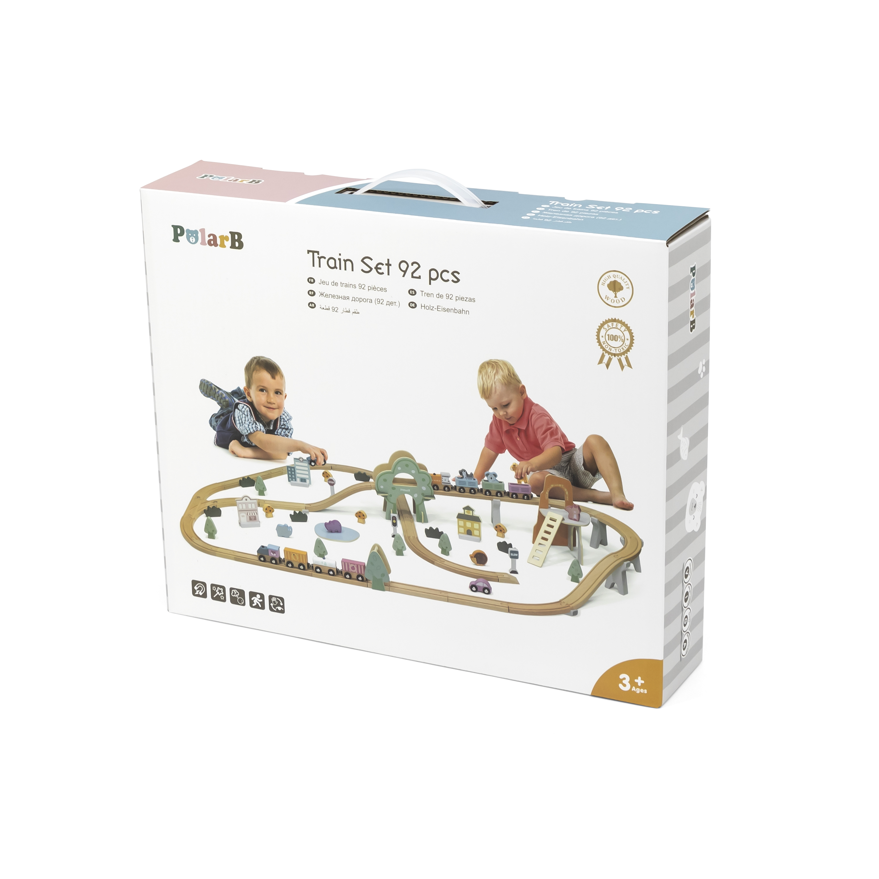 Viga 44067 PolarB Pociąg zestaw 92 elementów — zdjęcie 10