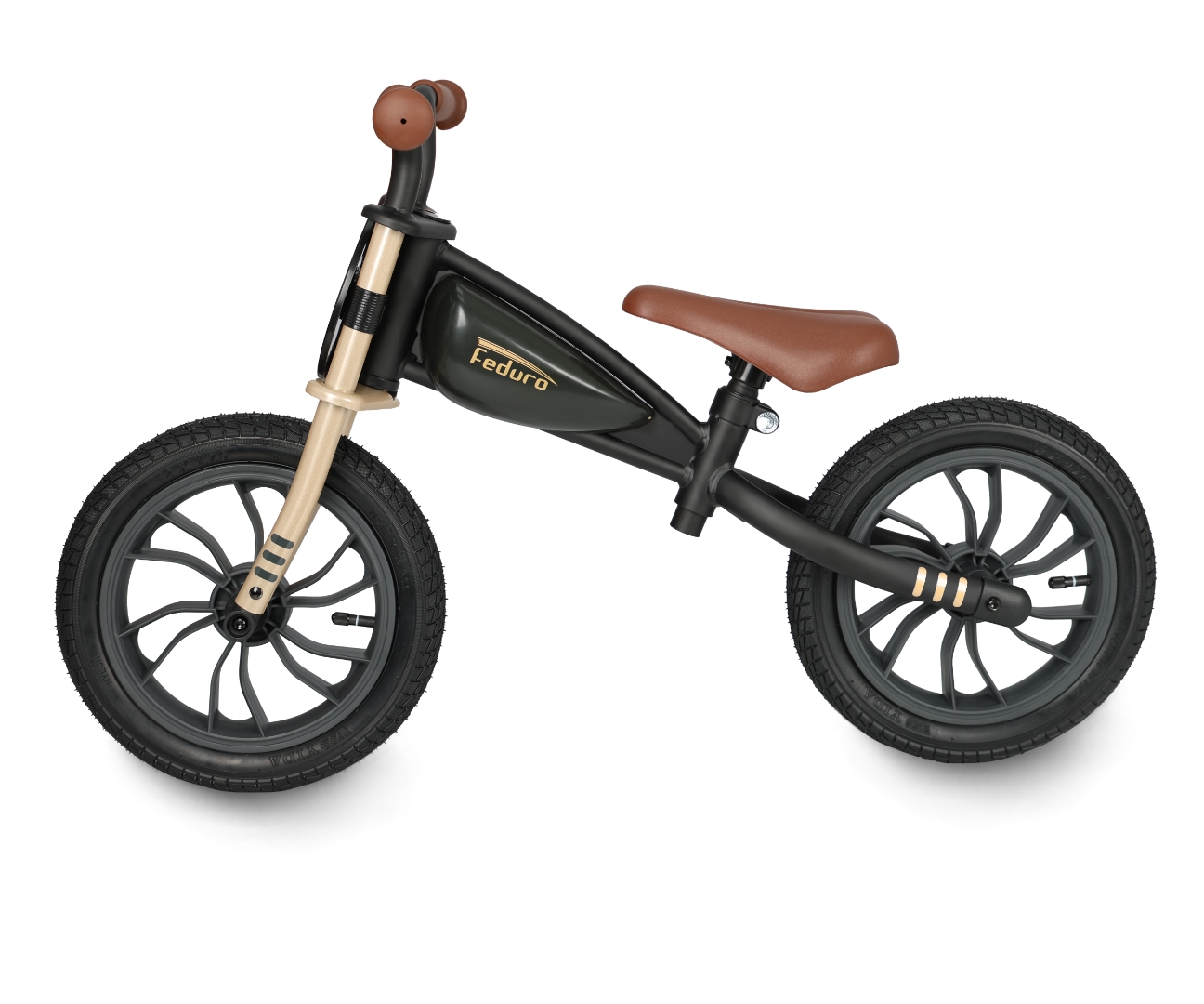Qplay Rowerek Biegowy Feduro Black-Golden — zdjęcie 2