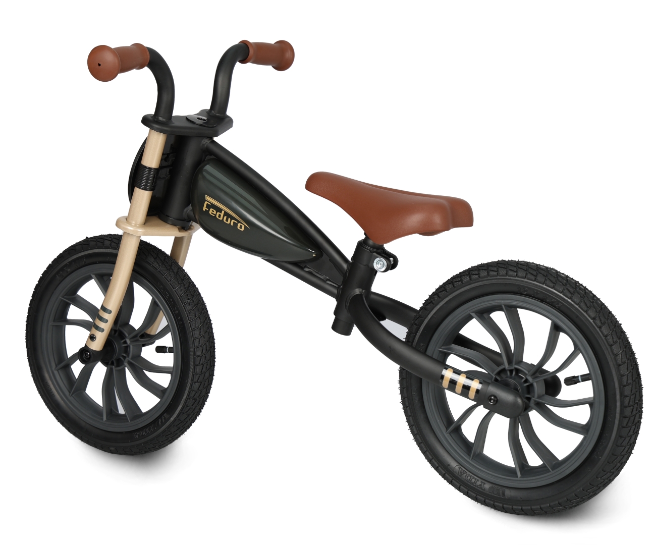 Qplay Rowerek Biegowy Feduro Black-Golden — zdjęcie 3