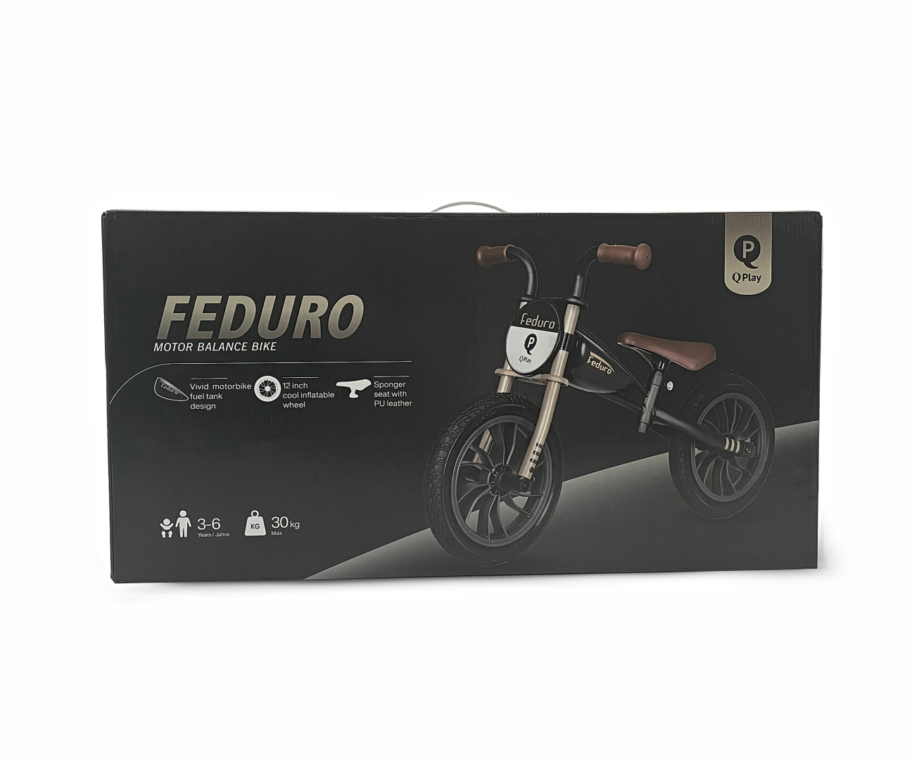 Qplay Rowerek Biegowy Feduro Black-Golden — zdjęcie 10