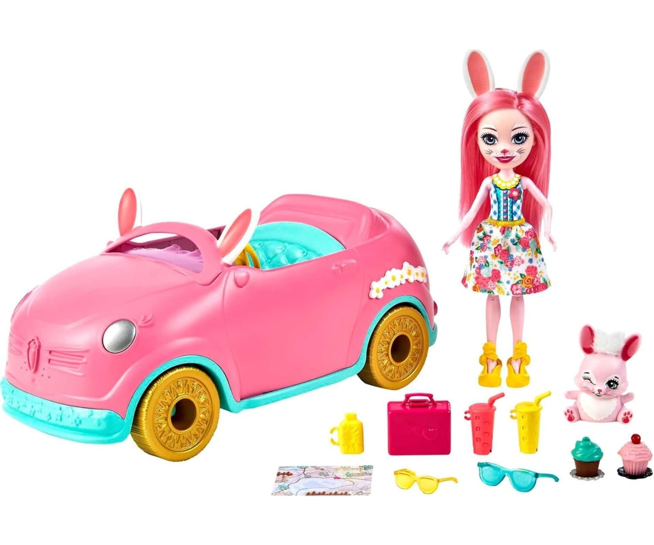Mattel Enchantimals HFC85 Zestaw Króliczkowóz z Lalką Bree Bunny — zdjęcie 2