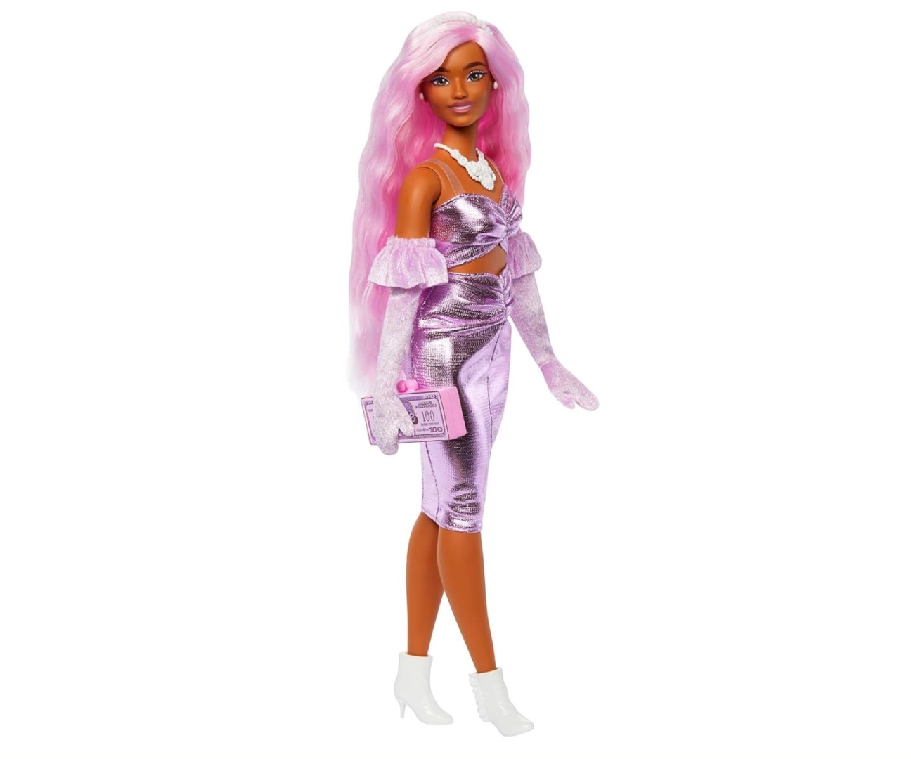 Mattel HYV25 Barbie Lalka Deluxe Style z Różowymi włosami — zdjęcie 4