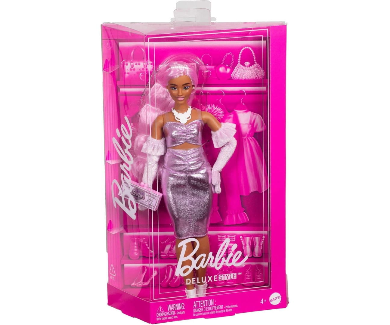 Mattel HYV25 Barbie Lalka Deluxe Style z Różowymi włosami — zdjęcie 5
