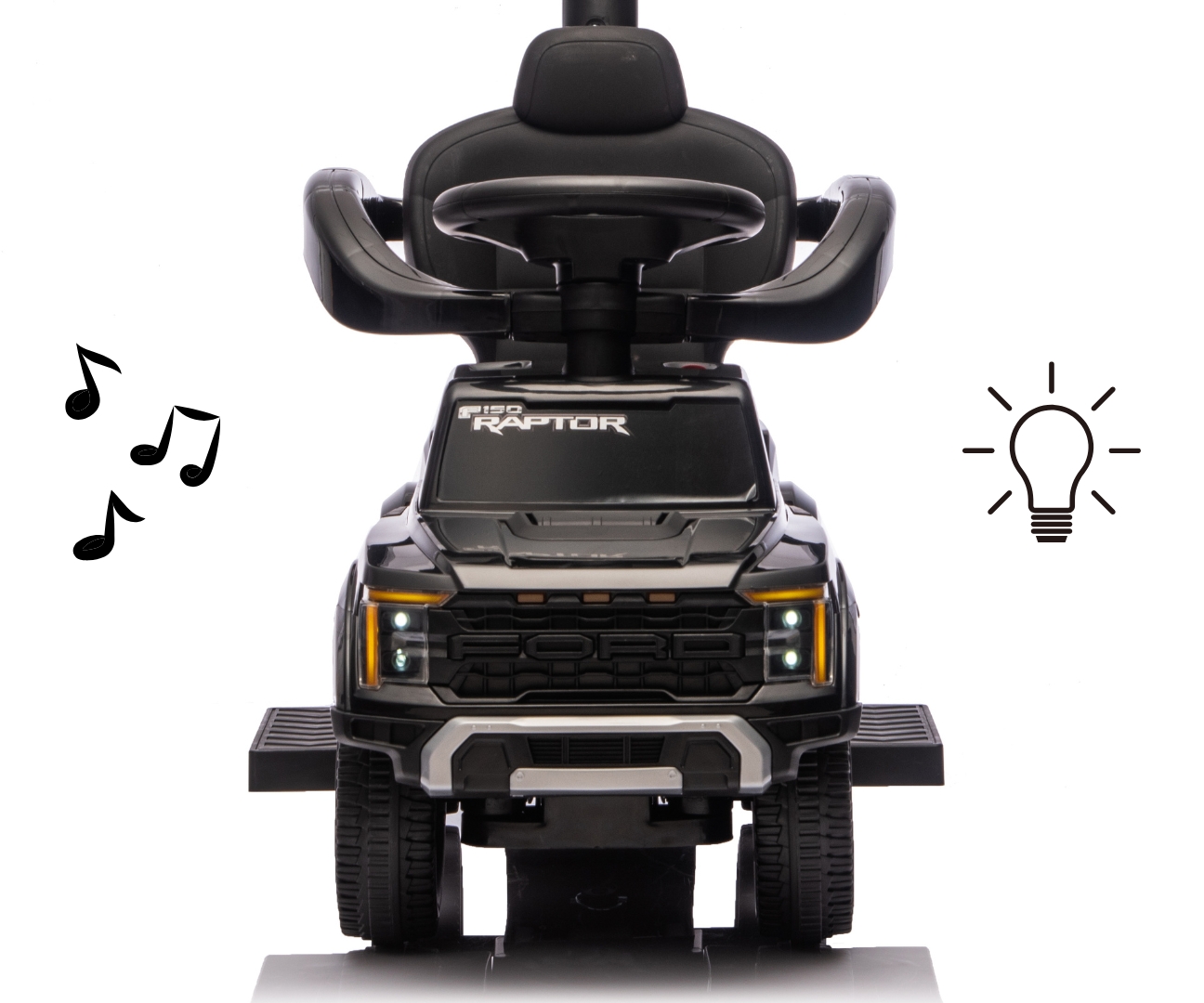 Milly Mally Pojazd z rączką Ford F-150 3w1 Black — zdjęcie 14