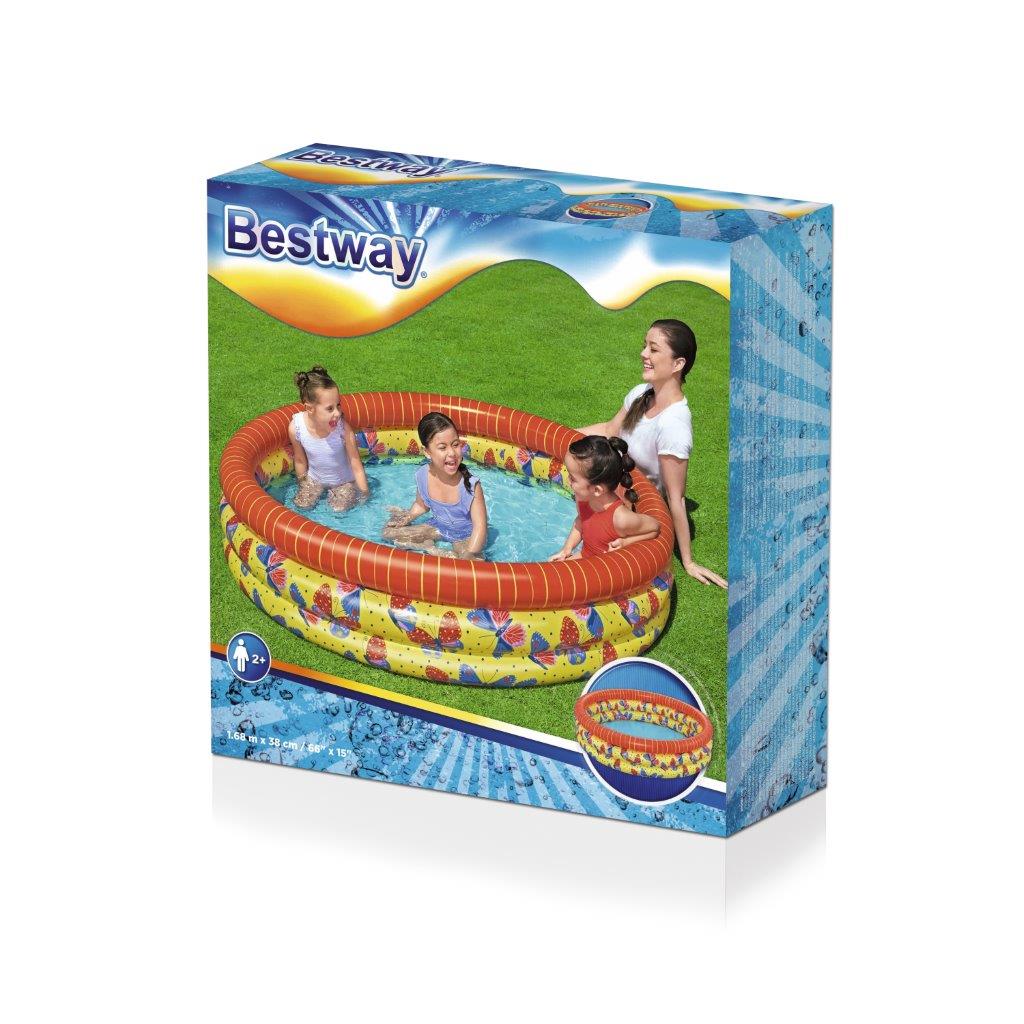 Bestway 51202 Basenik dmuchany Motylki 1.68m x 38cm — zdjęcie 6