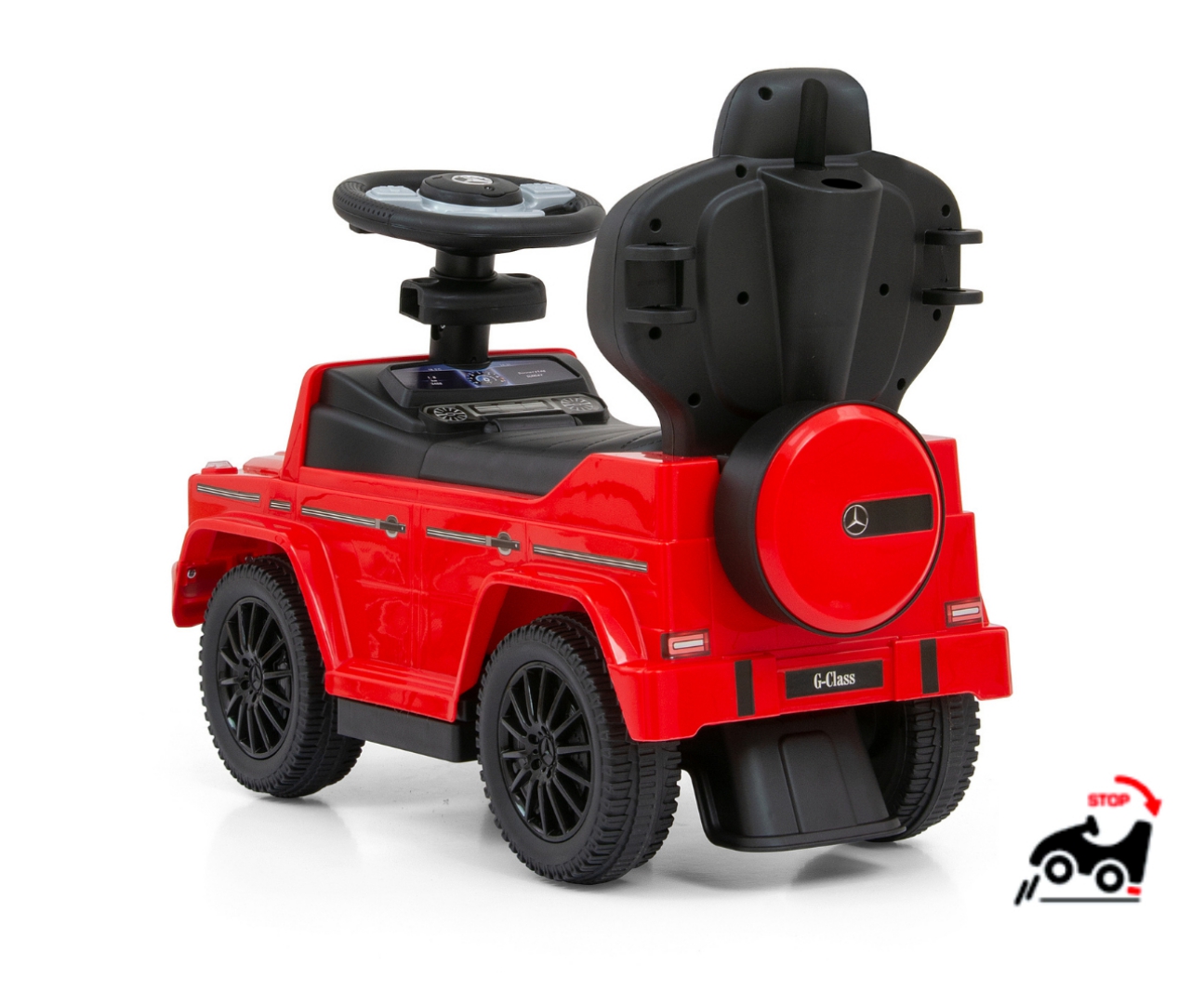 Milly Mally Pojazd z rączką MERCEDES G350d Red — zdjęcie 3
