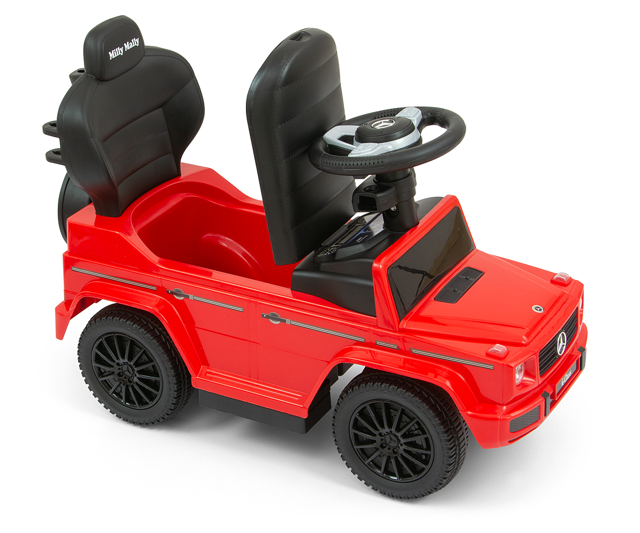 Milly Mally Pojazd z rączką MERCEDES G350d Red — zdjęcie 4