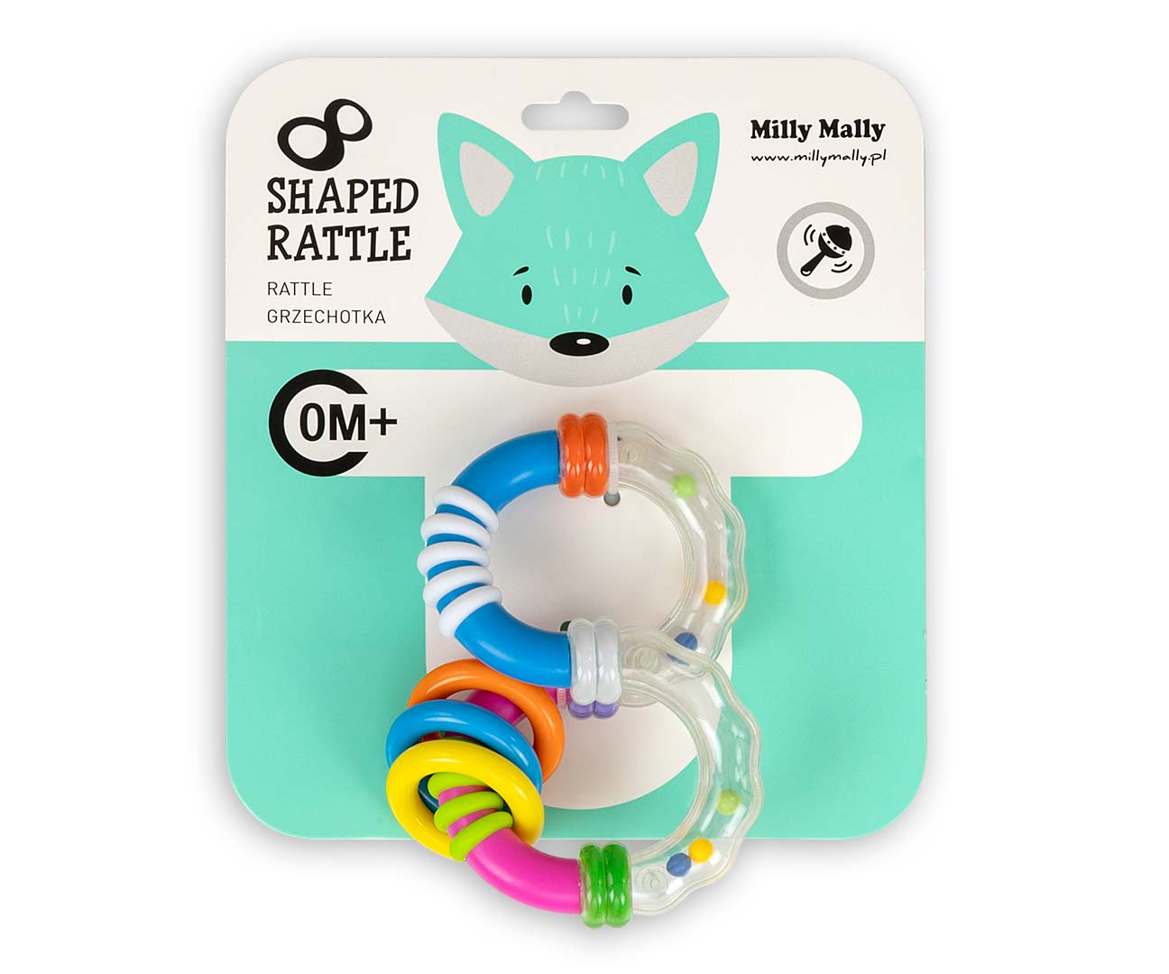 Grzechotka Ósemka - Shaped 8 rattle - 0581 — zdjęcie 4