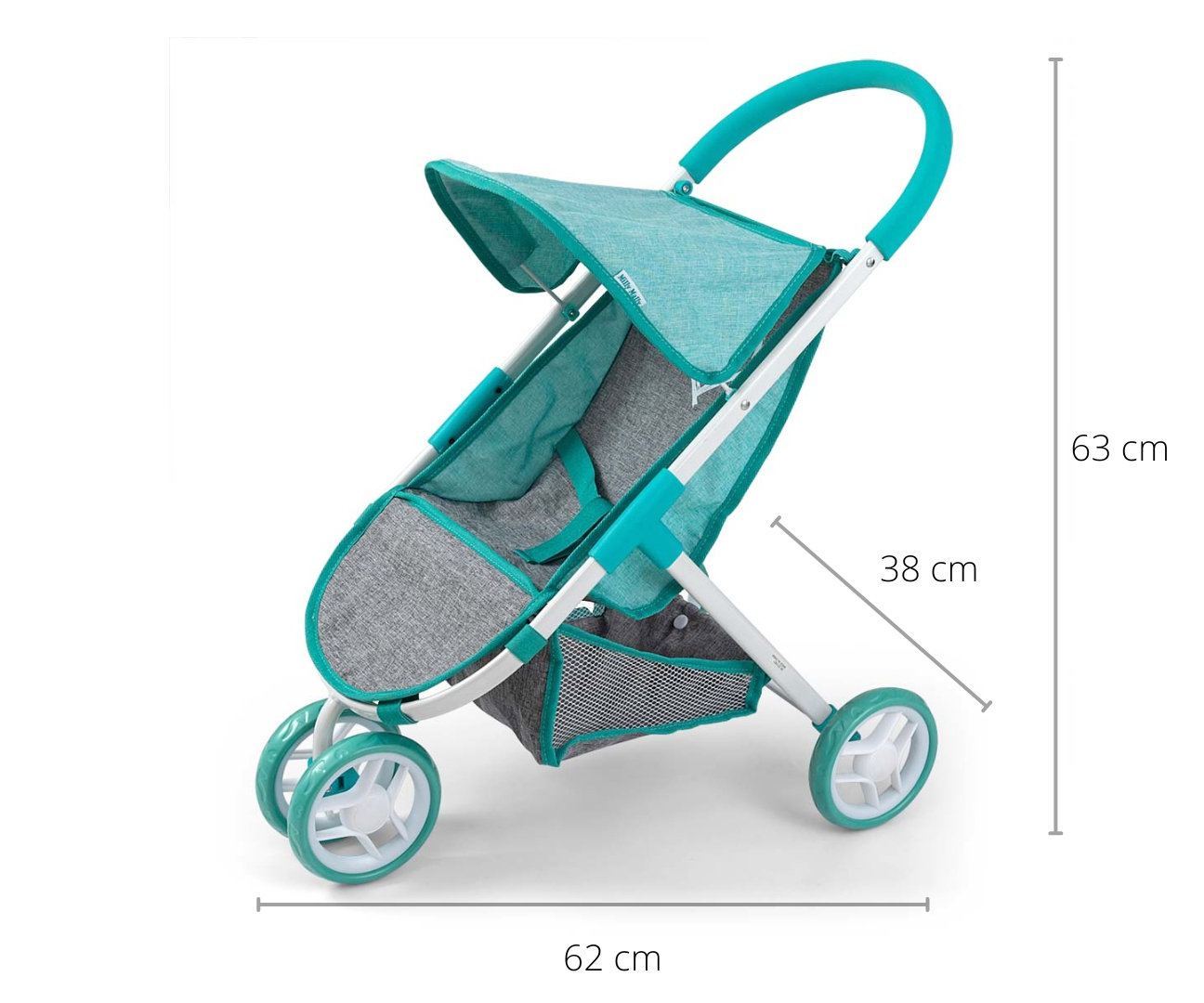Milly Mally Wózek dla lalek Susie Prestige Mint — zdjęcie 5